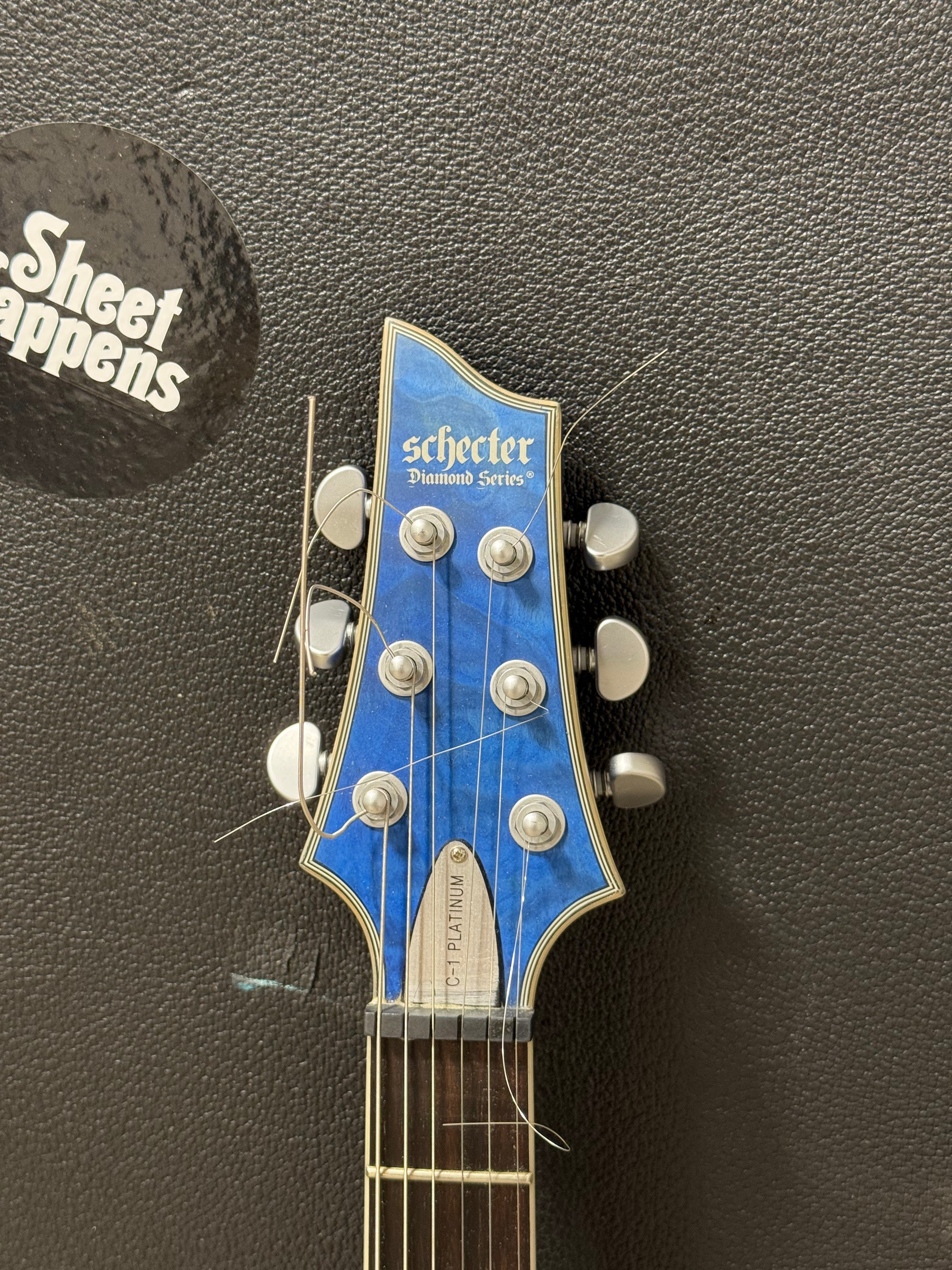 Schecter Diamond Series Electric Guitar Blue