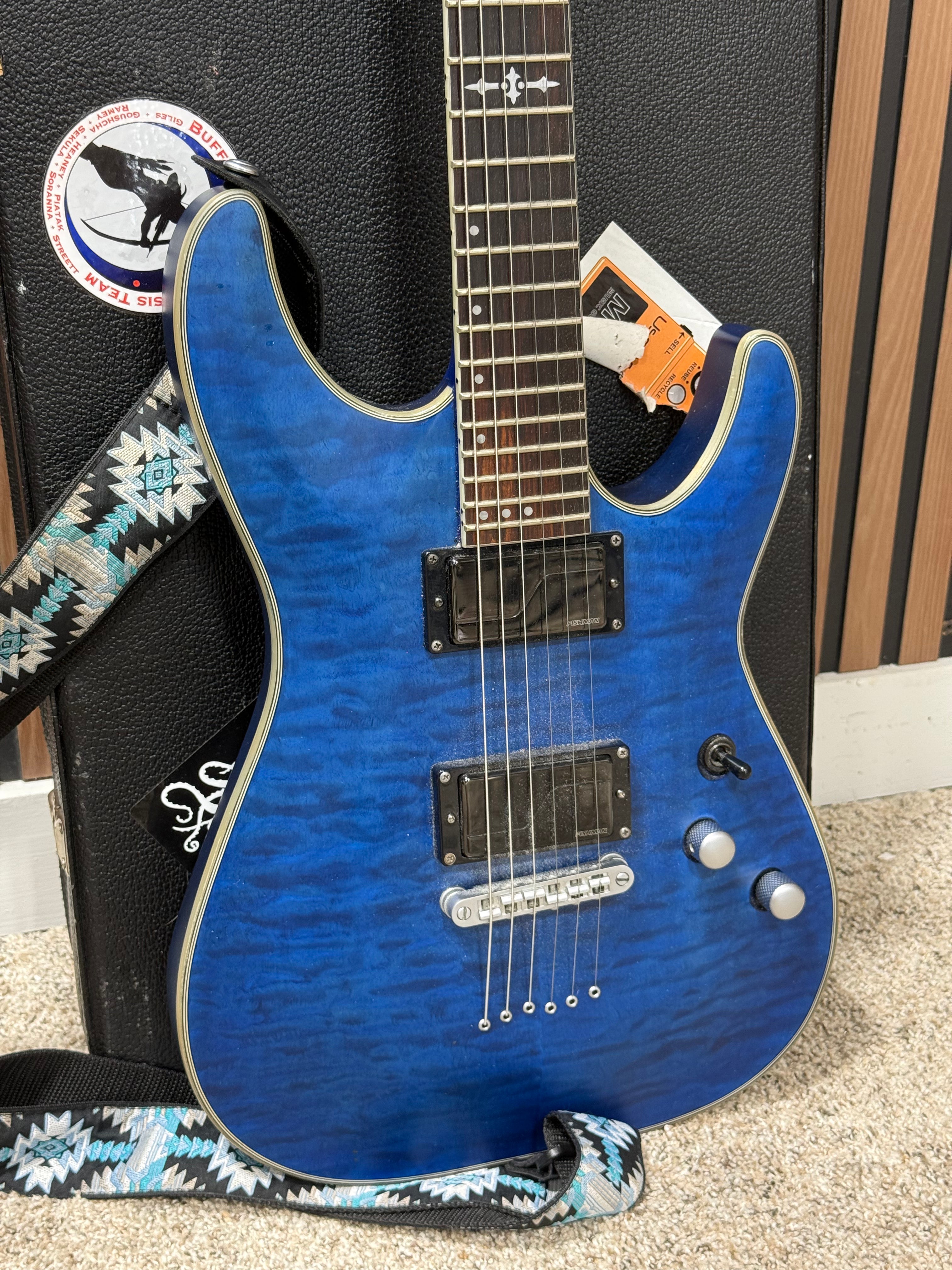 Schecter Diamond Series Electric Guitar Blue