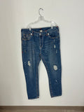True Religion jeans blue distressed men's sz 42