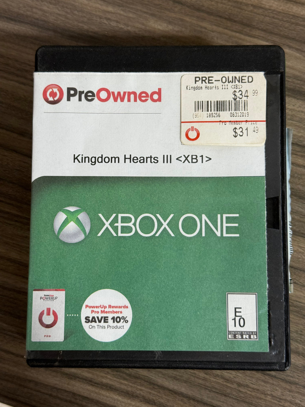 Kingdom Hearts III Xbox 1 game