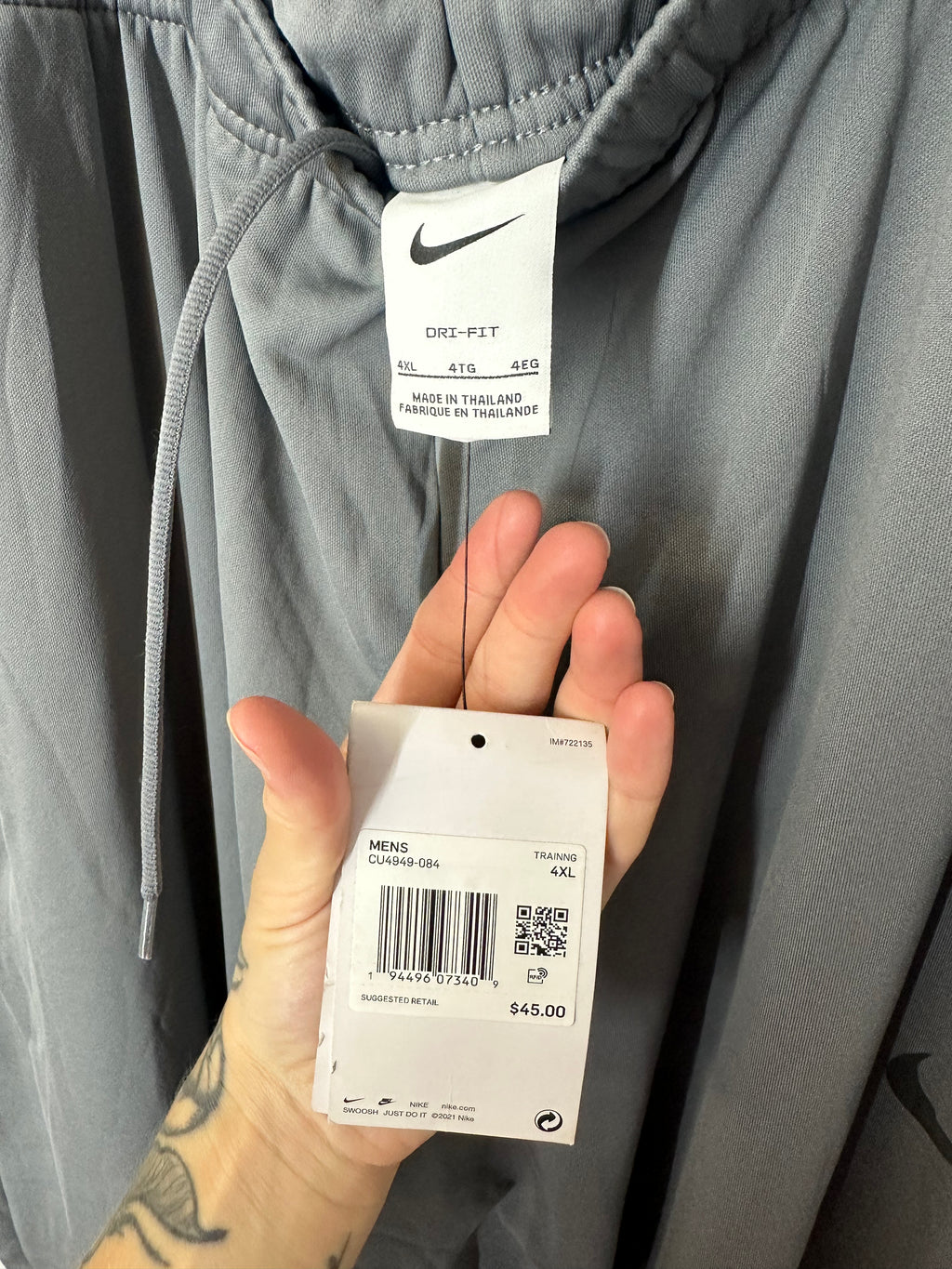NEW Nike dri-fit training pants men's sz 4XL