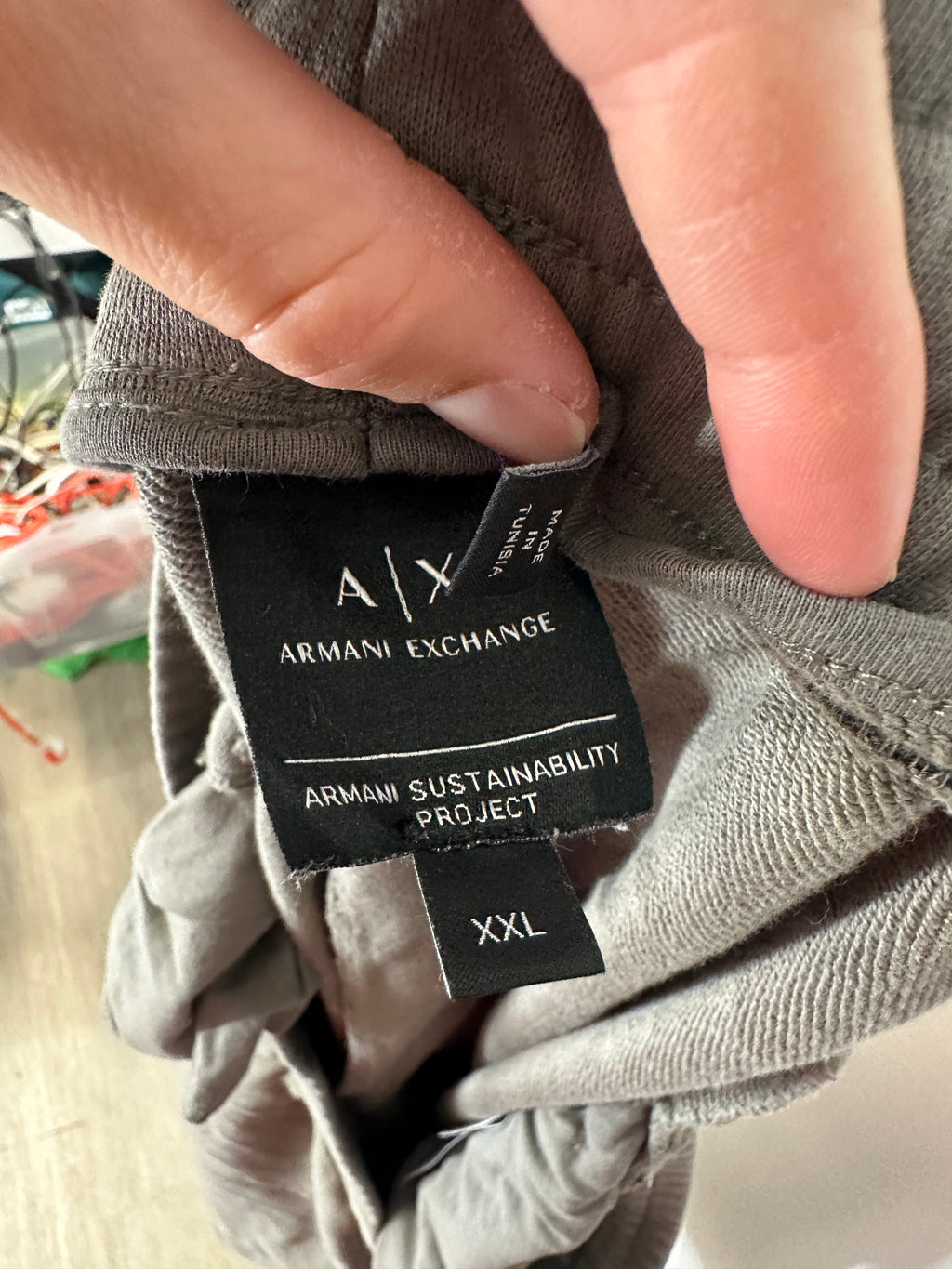 A|X Armani Exchange Falling Logo Jogger Track Pants men's sz 2XL