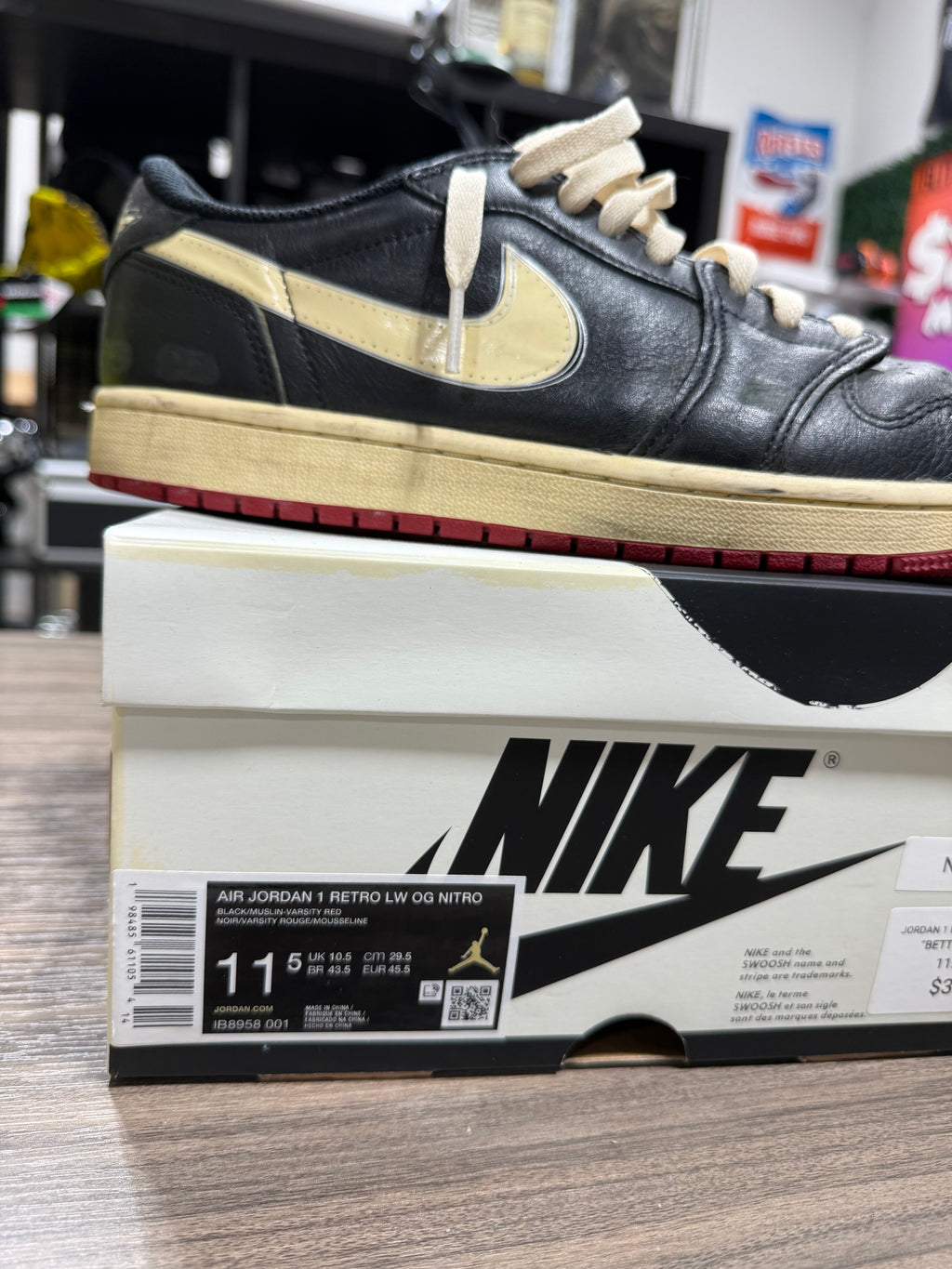 Jordan 1 Low Nigel Sylvester Sz 11.5