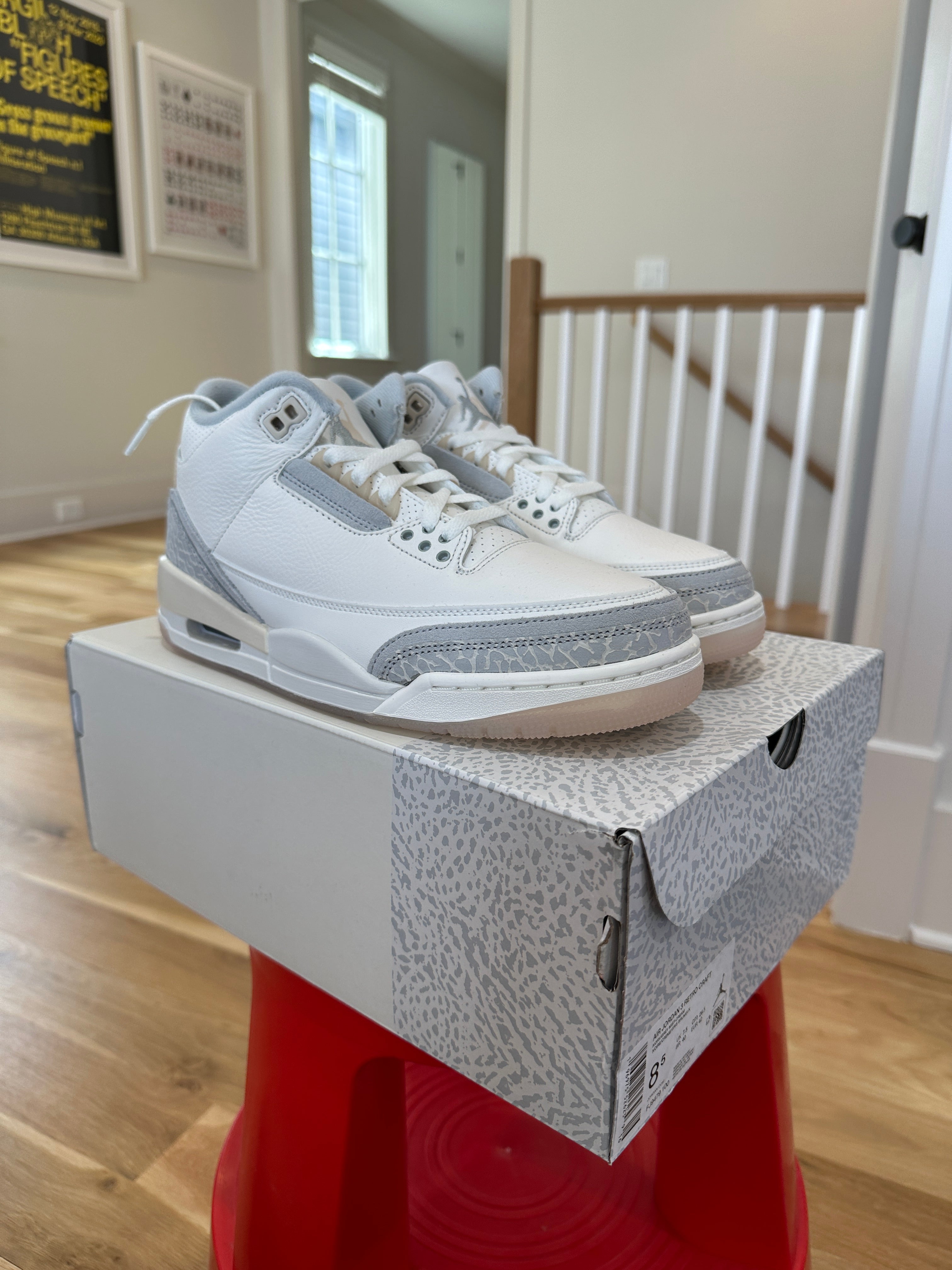 Jordan 3 Retro Craft Ivory Sz 8.5