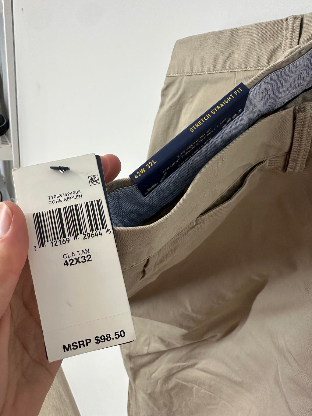 NEW Polo Ralph Lauren cotton chino pants men's sz 42x32