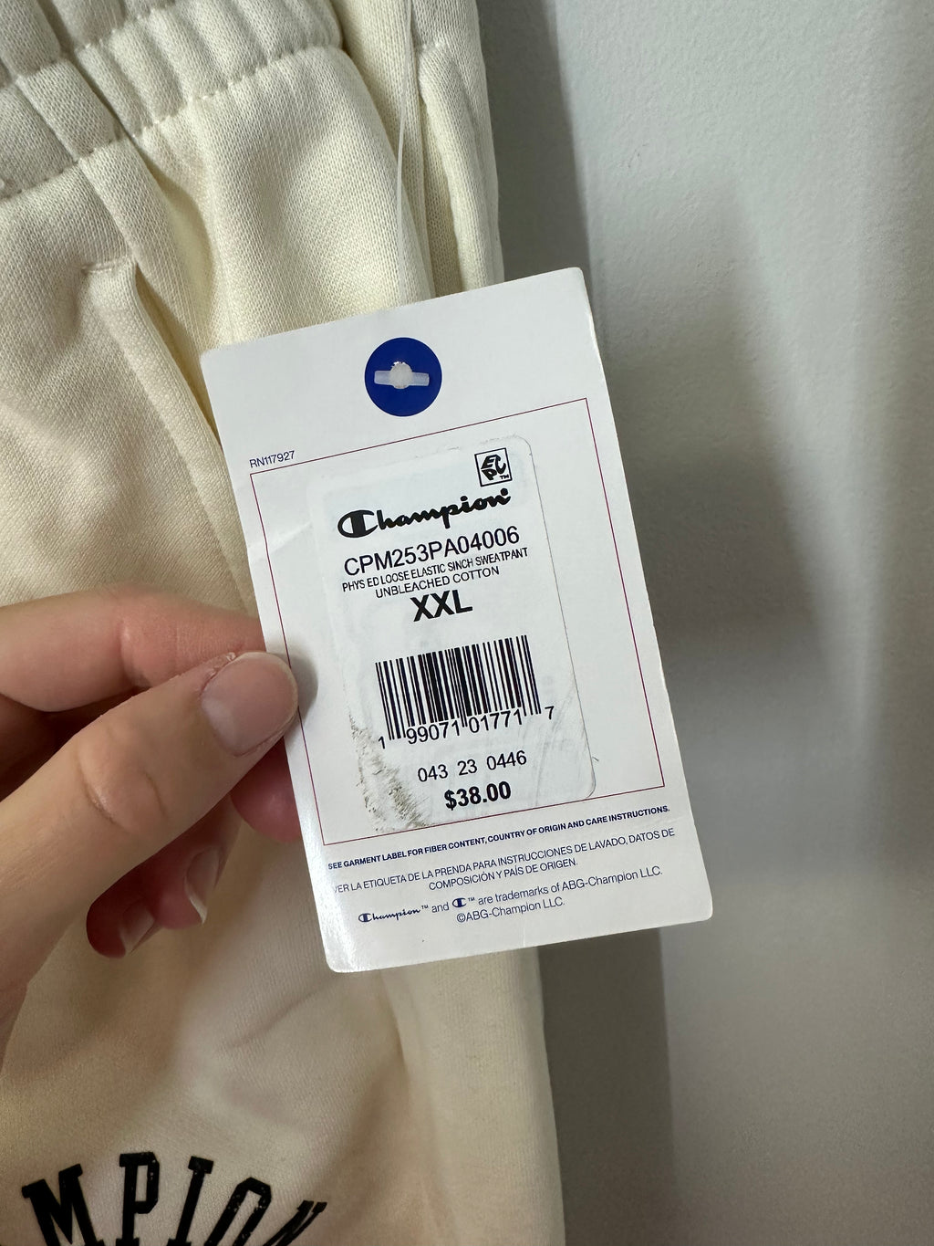 NEW Champion Men's Phys. Ed. sweatpants sz 2XL