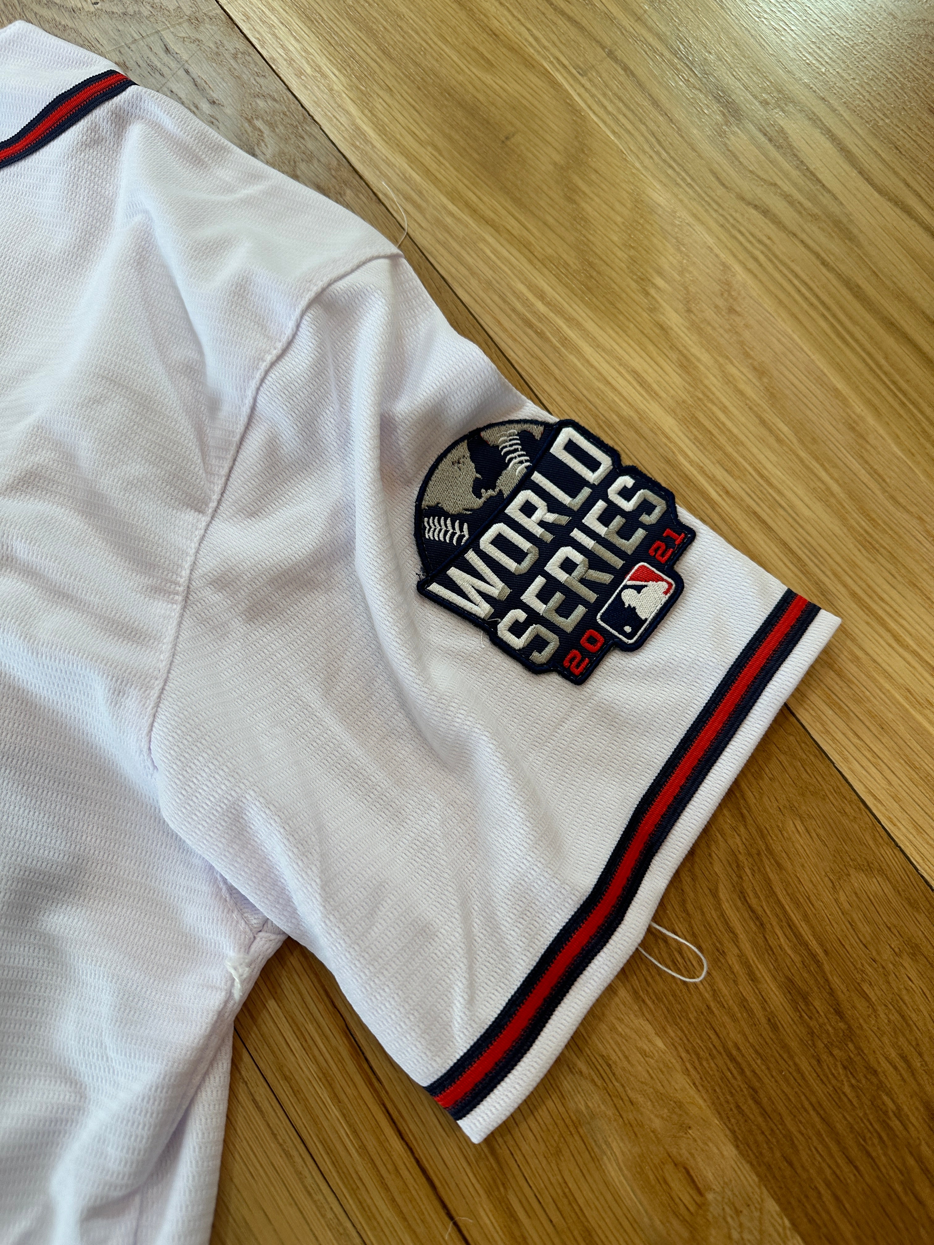 Jorge Soler Braves Autographed World Series Jersey