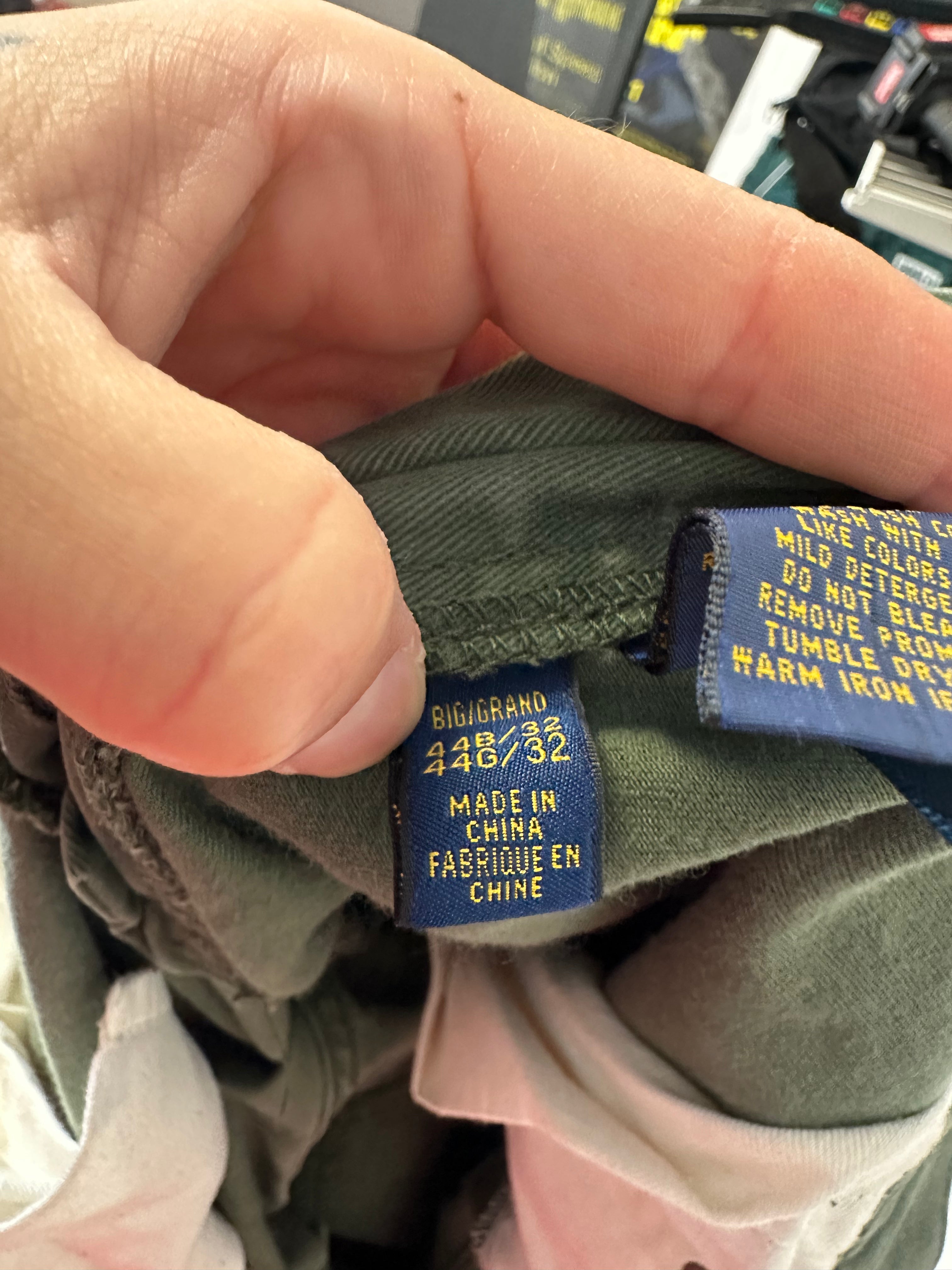 Polo Ralph Lauren cotton dungarees men's sz 44x32