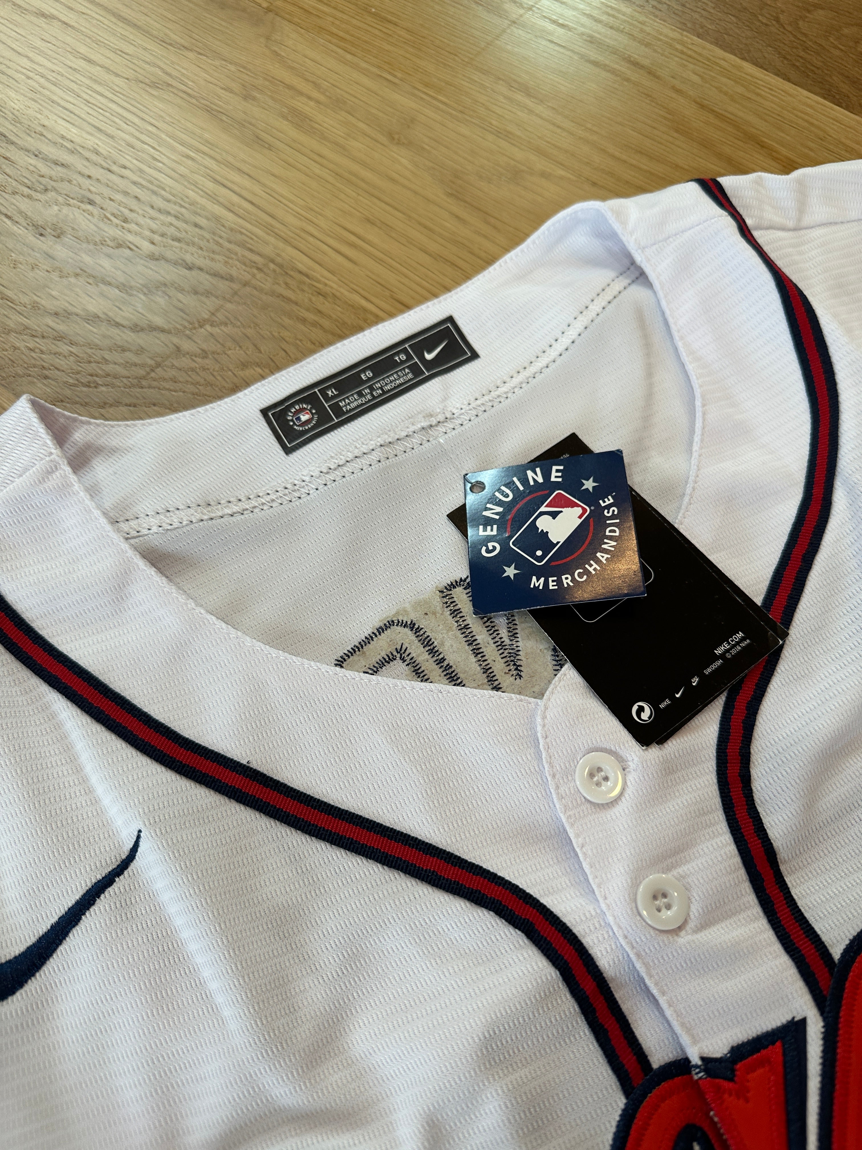 Dansby Swanson Autographed Braves World Series Jersey