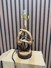 Load image into Gallery viewer, Rustic Western Deer Table Lamps with Nightlight Set of 2
