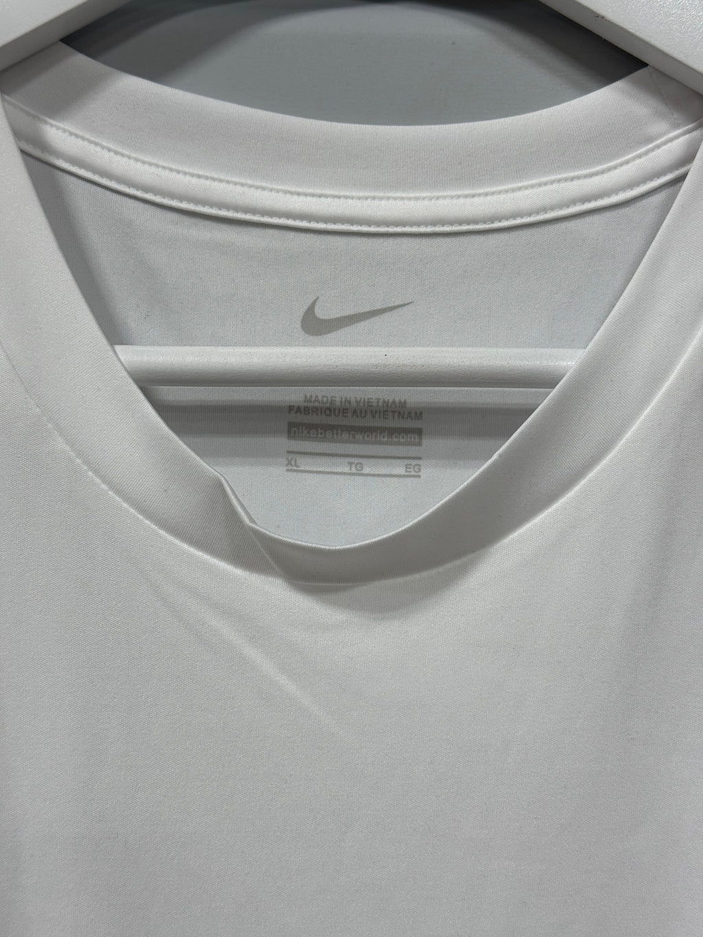 Nike Dri Fit T-Shirt White/Crimson Sz XL