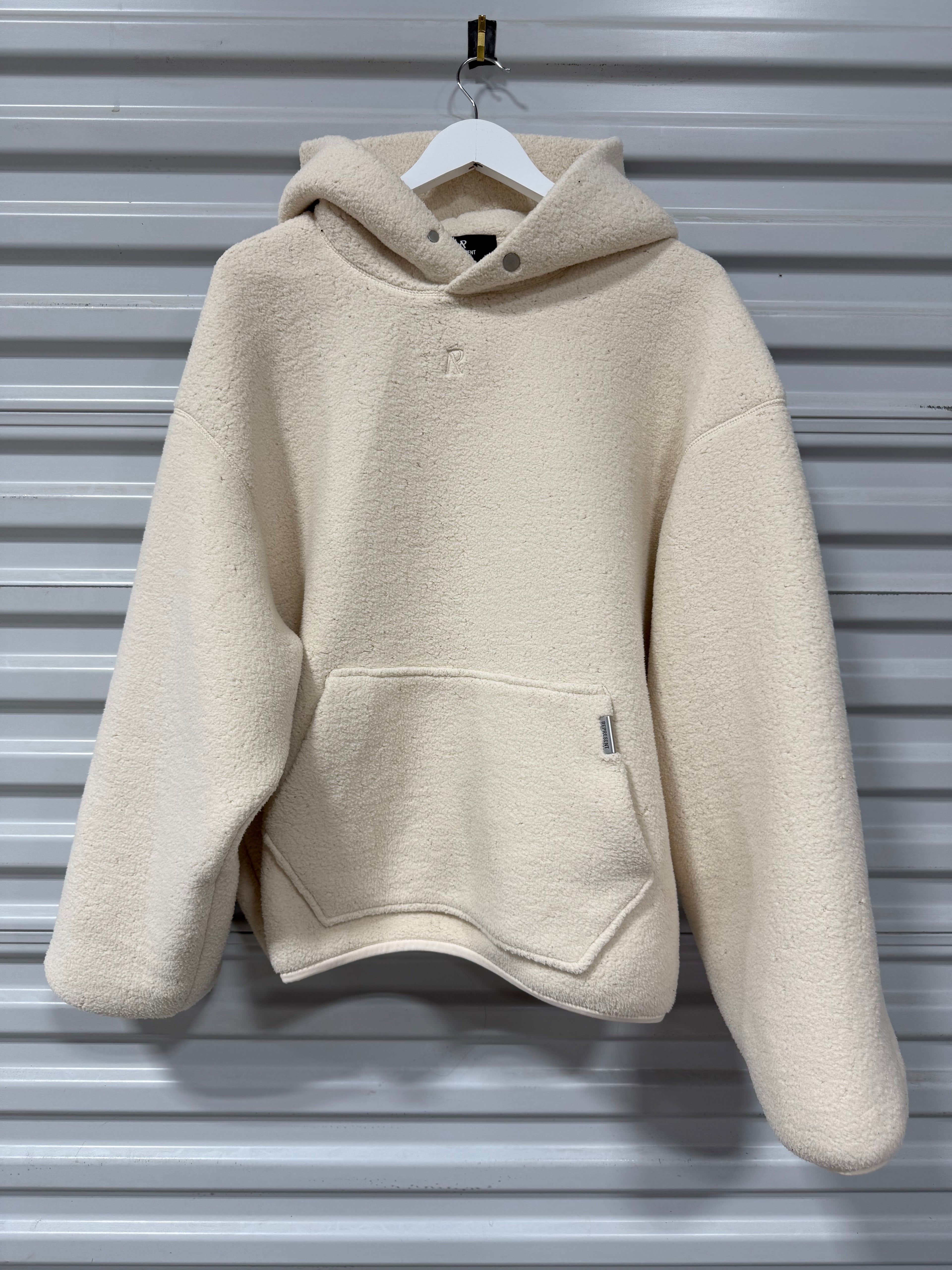 Represent Hoodie Fleece/Tan Sz M