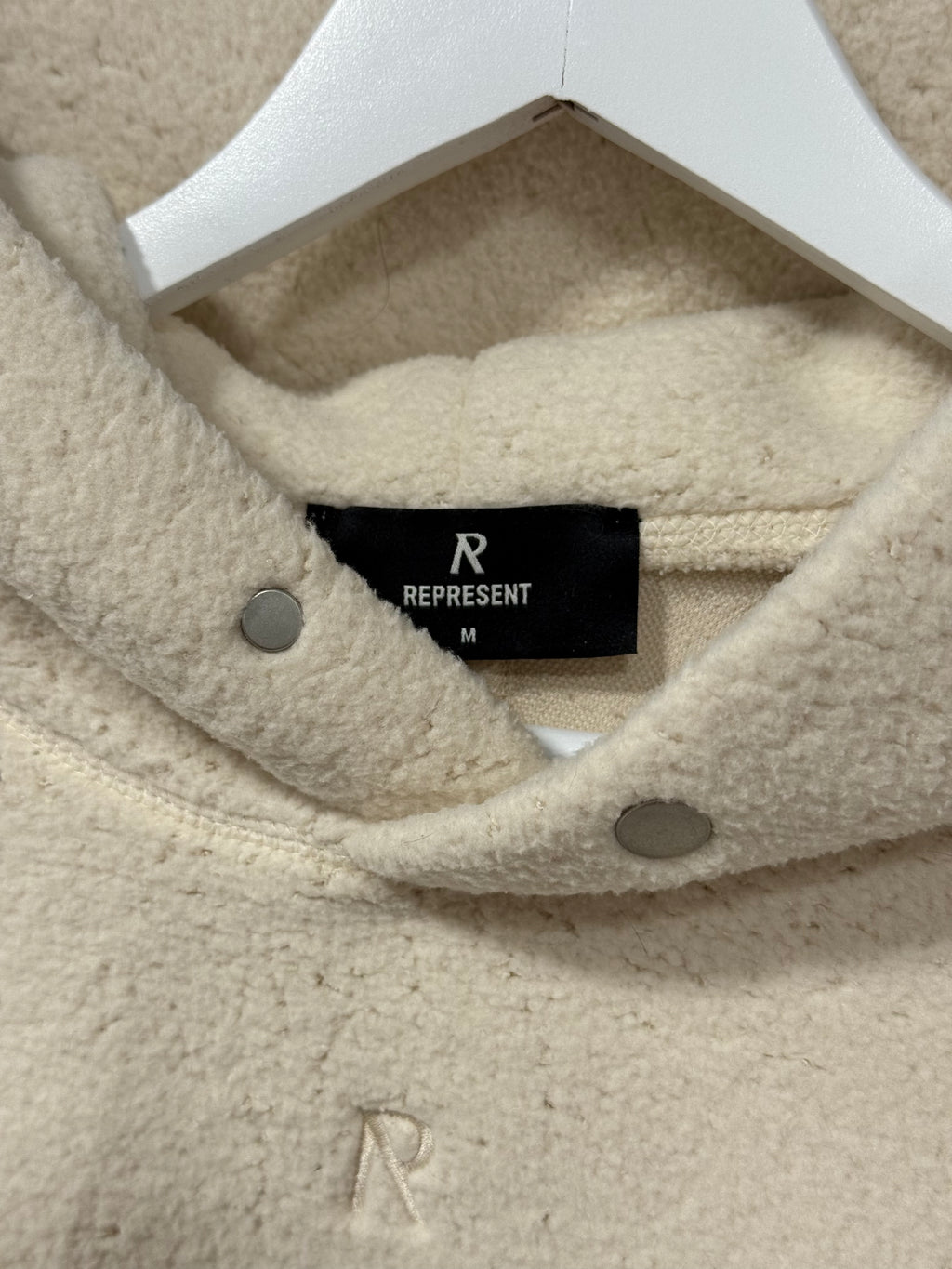 Represent Hoodie Fleece/Tan Sz M