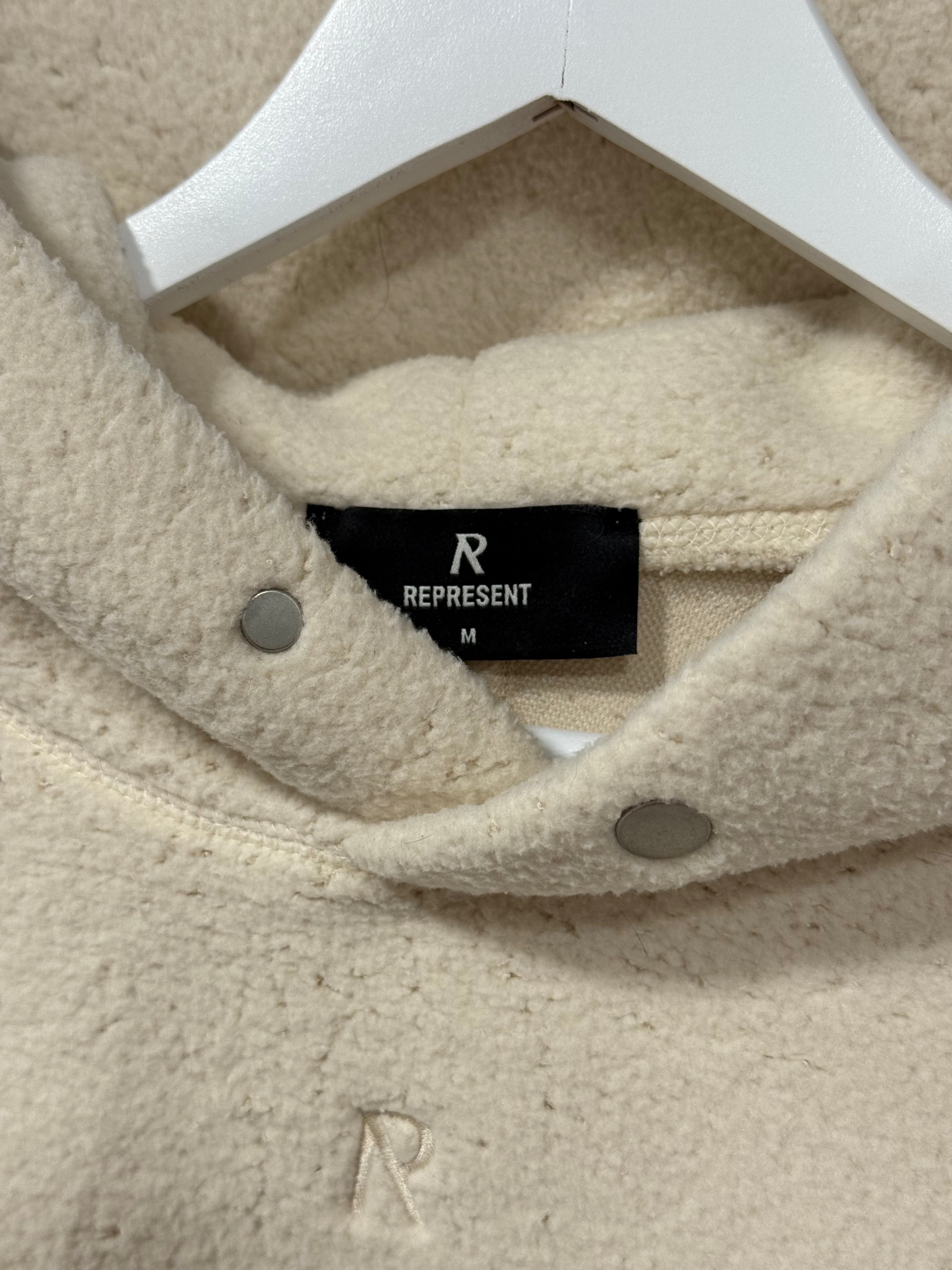 Represent Hoodie Fleece/Tan Sz M