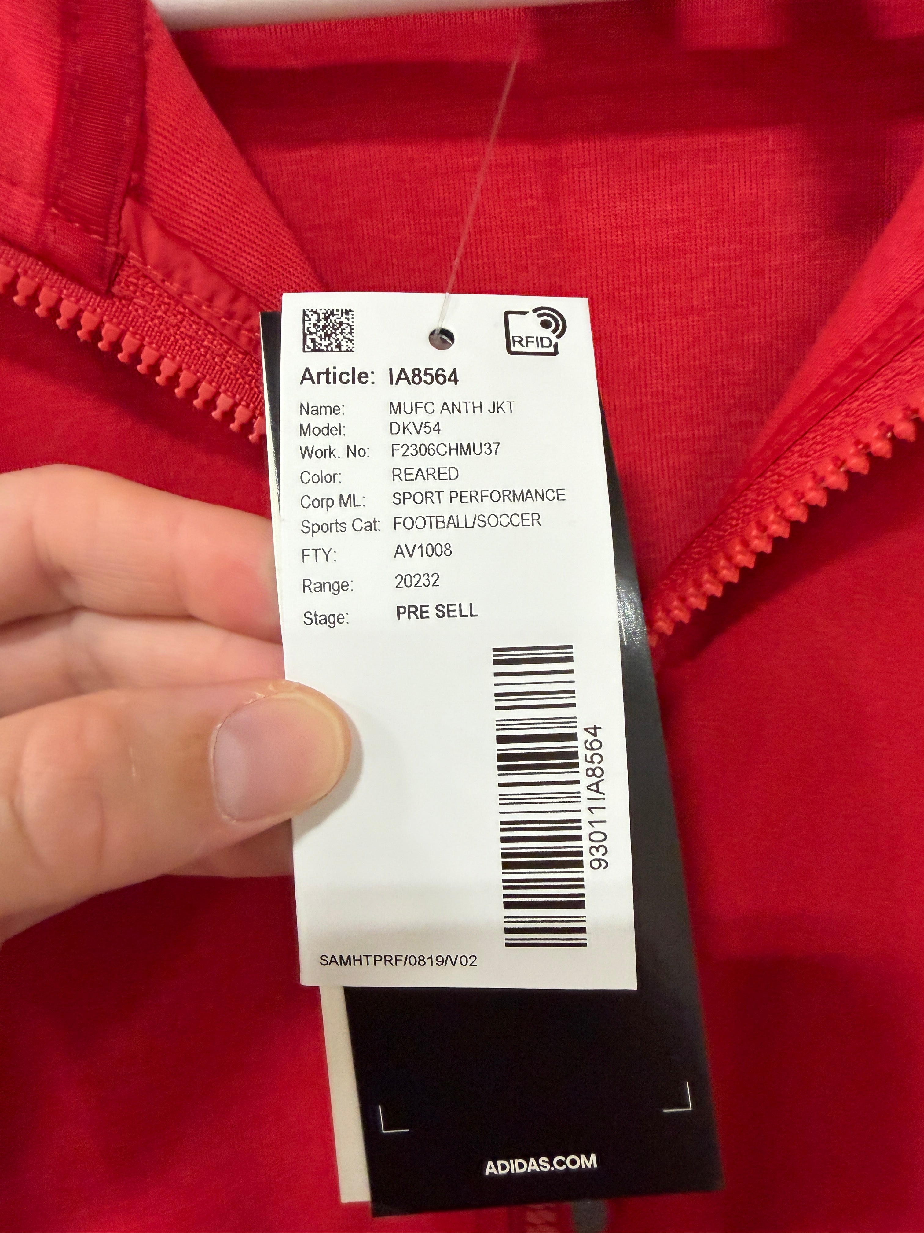 Adidas Manchester United Anthem Jacket