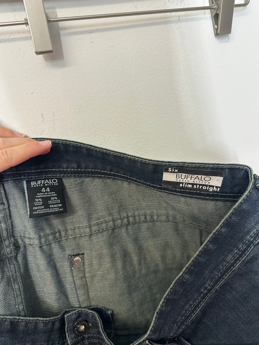 Buffalo David Bitton men's slim straight stretch jeans sz 44