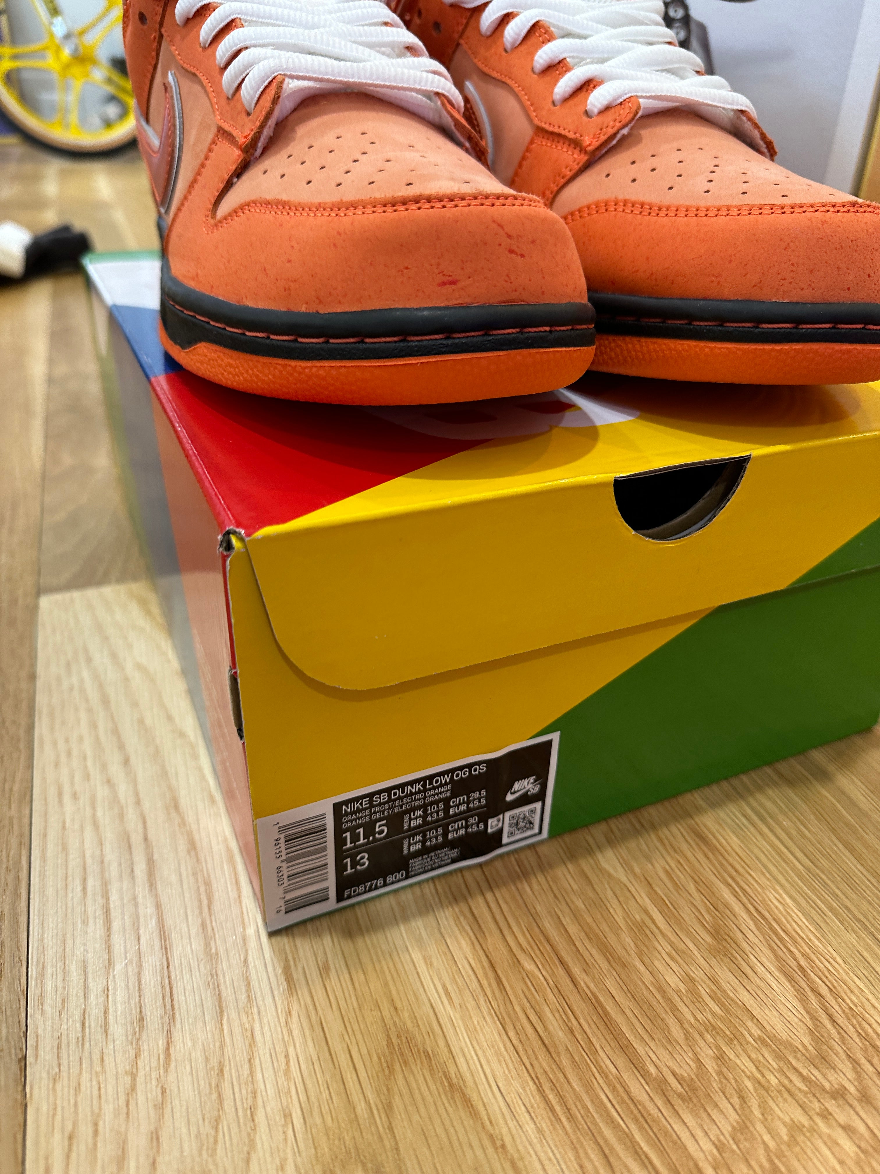 Nike SB Dunk Concepts Orange Lobster (Special Box) Sz 11.5