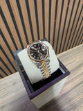 Rolex Datejust 36mm 16233 Black Stick Dial Two Tone Fluted Jubilee