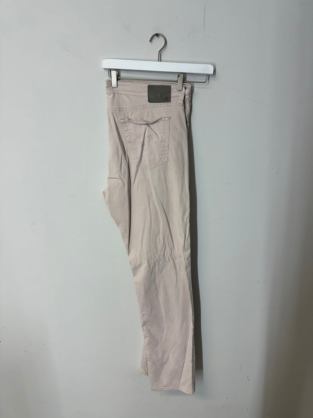 Adriano Goldschmied "The Everett" slim straight pants in pink men's sz 40x34