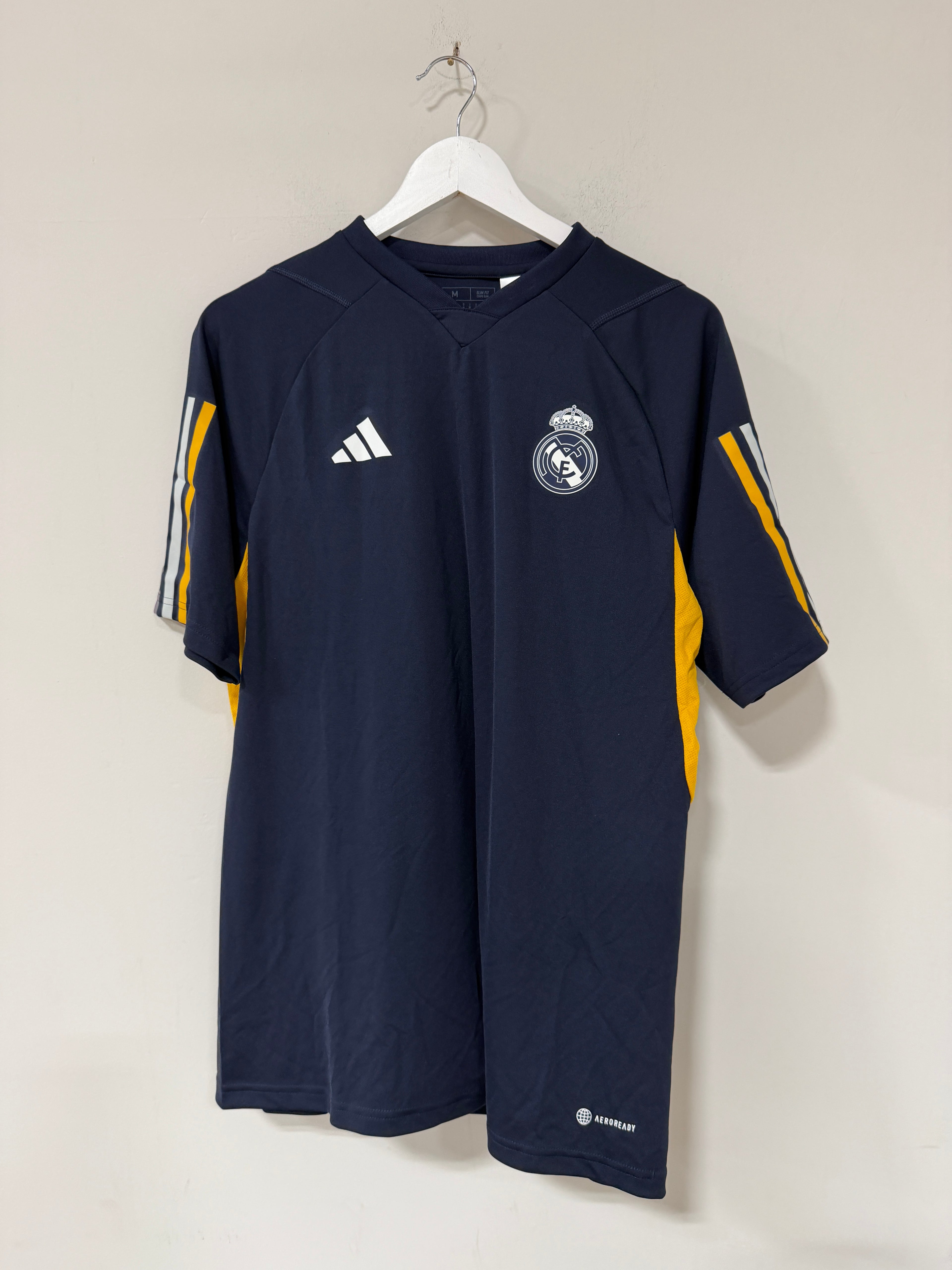 Adidas Real Madrid Training Jersey Navy Mens Sz Medium