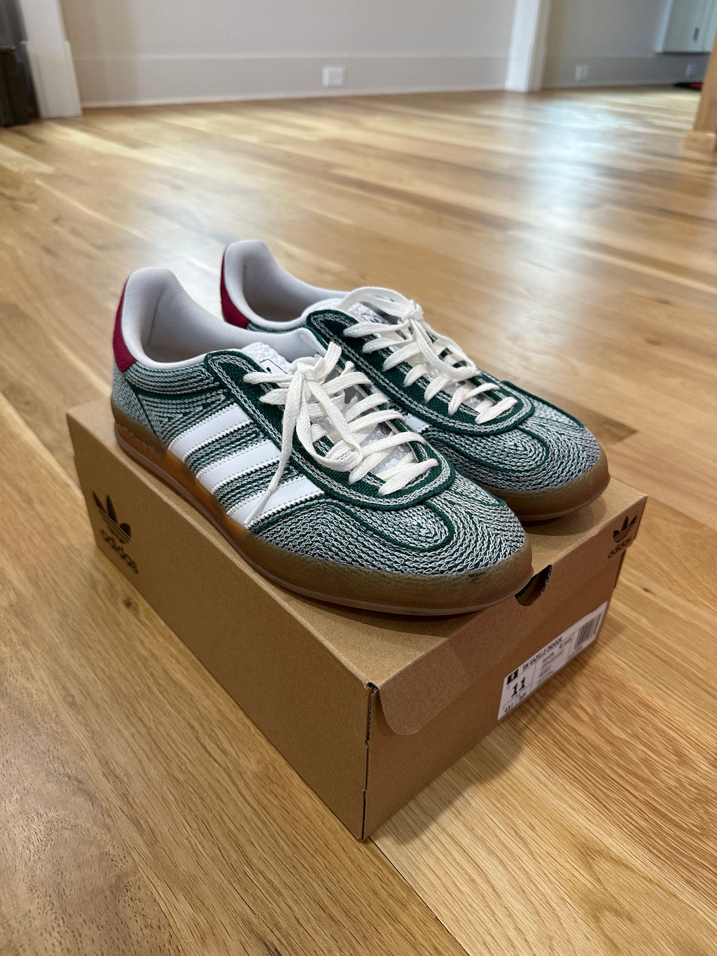 adidas Gazelle Indoor Sean Wotherspoon Hemp Green Sz 11