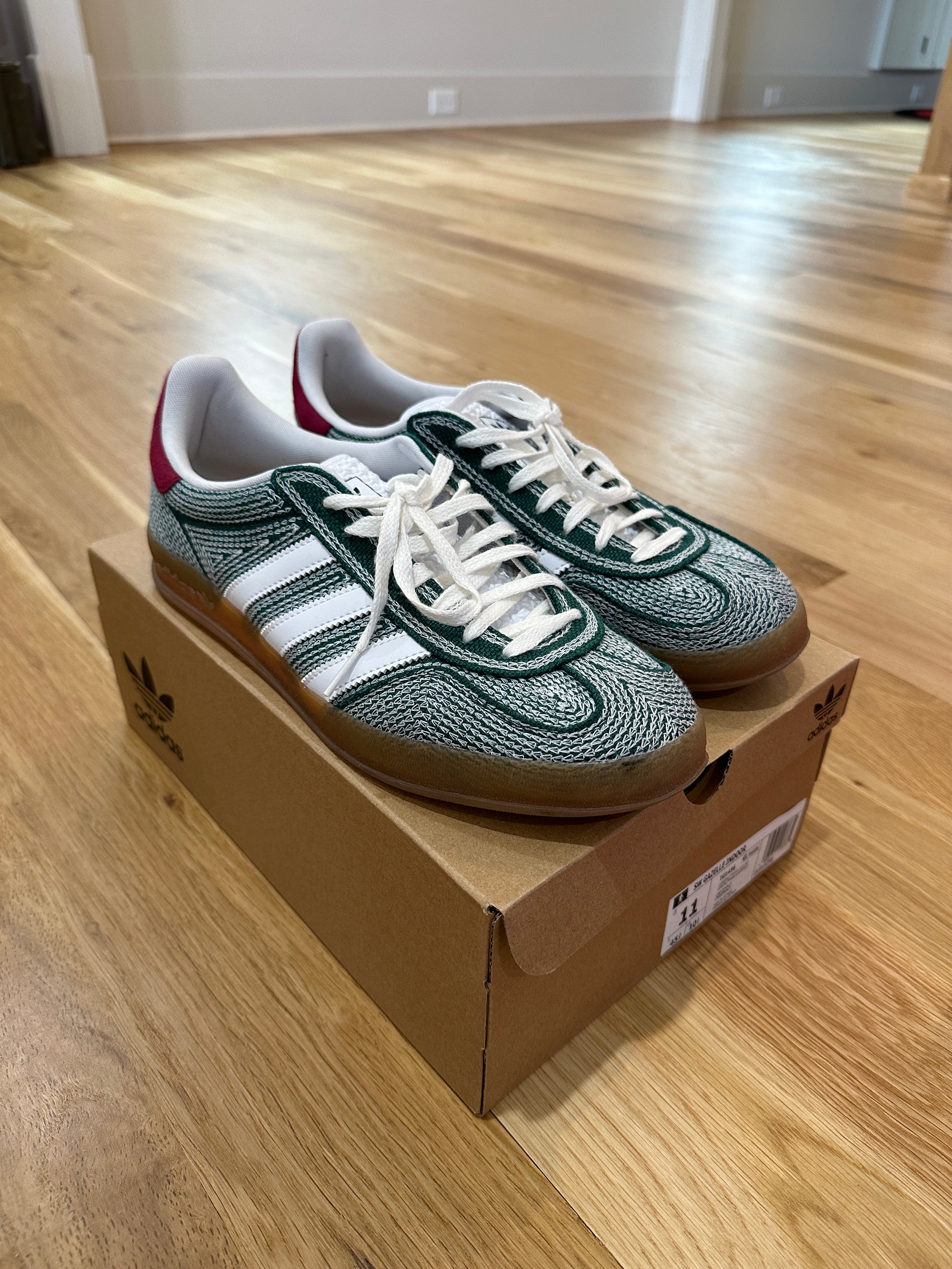 adidas Gazelle Indoor Sean Wotherspoon Hemp Green Sz 11
