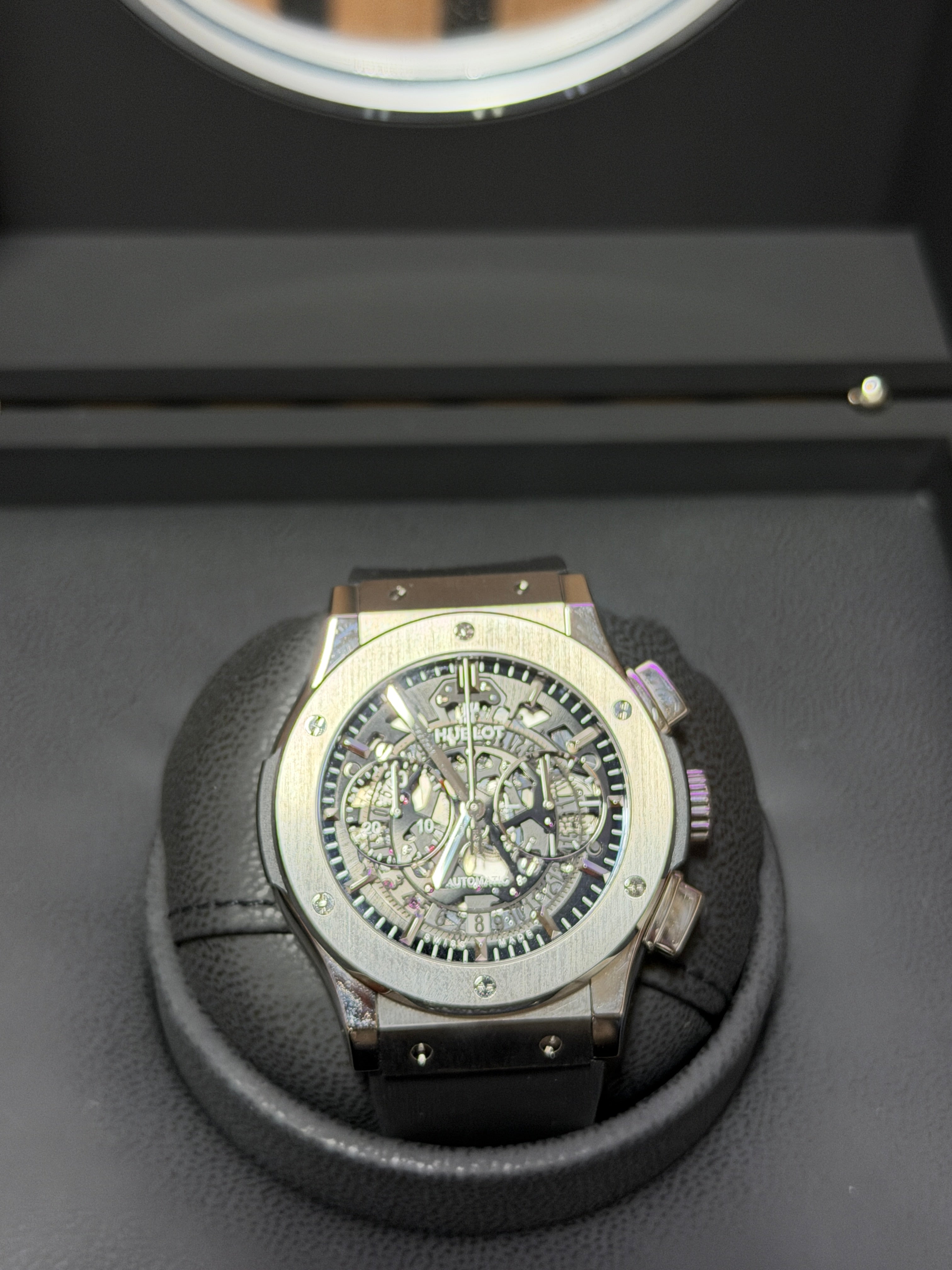 Hublot Classic Fusion Chronograph 45mm 525.NX.0170.LR Titanium Skeleton