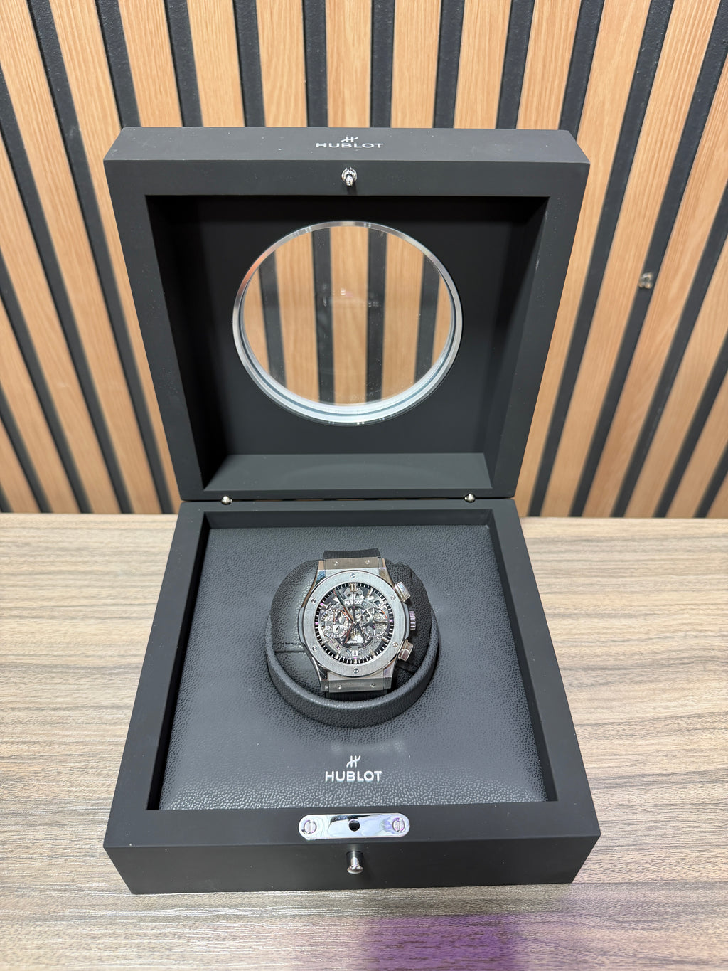 Hublot Classic Fusion Chronograph 45mm 525.NX.0170.LR Titanium Skeleton