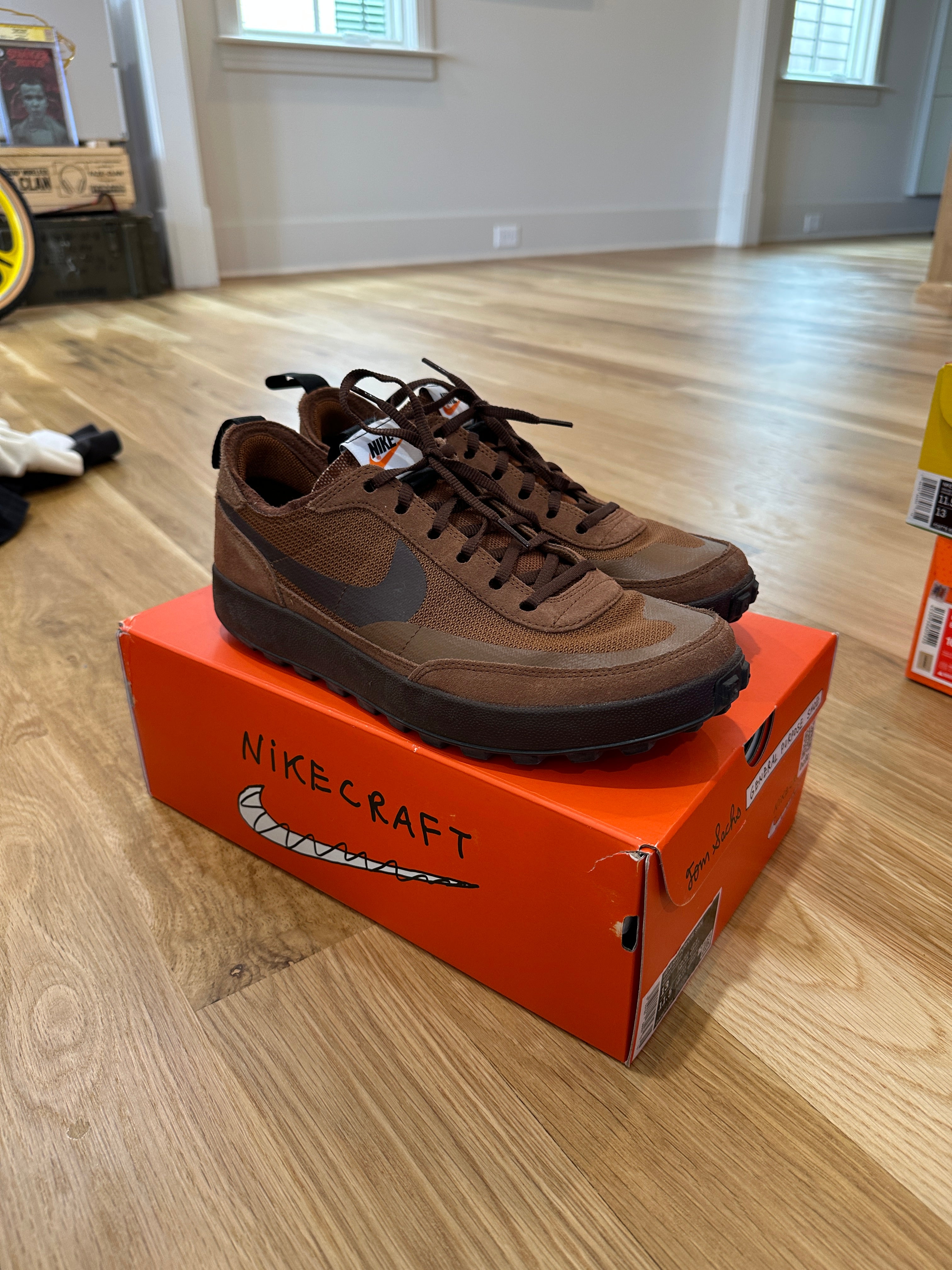 NikeCraft General Purpose Shoe Tom Sachs Field Brown Sz 11.5M