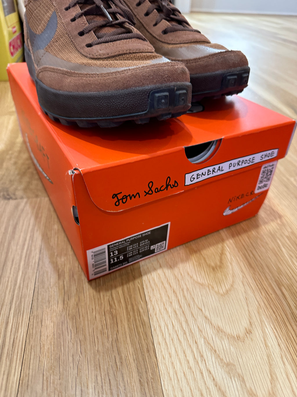 NikeCraft General Purpose Shoe Tom Sachs Field Brown Sz 11.5M