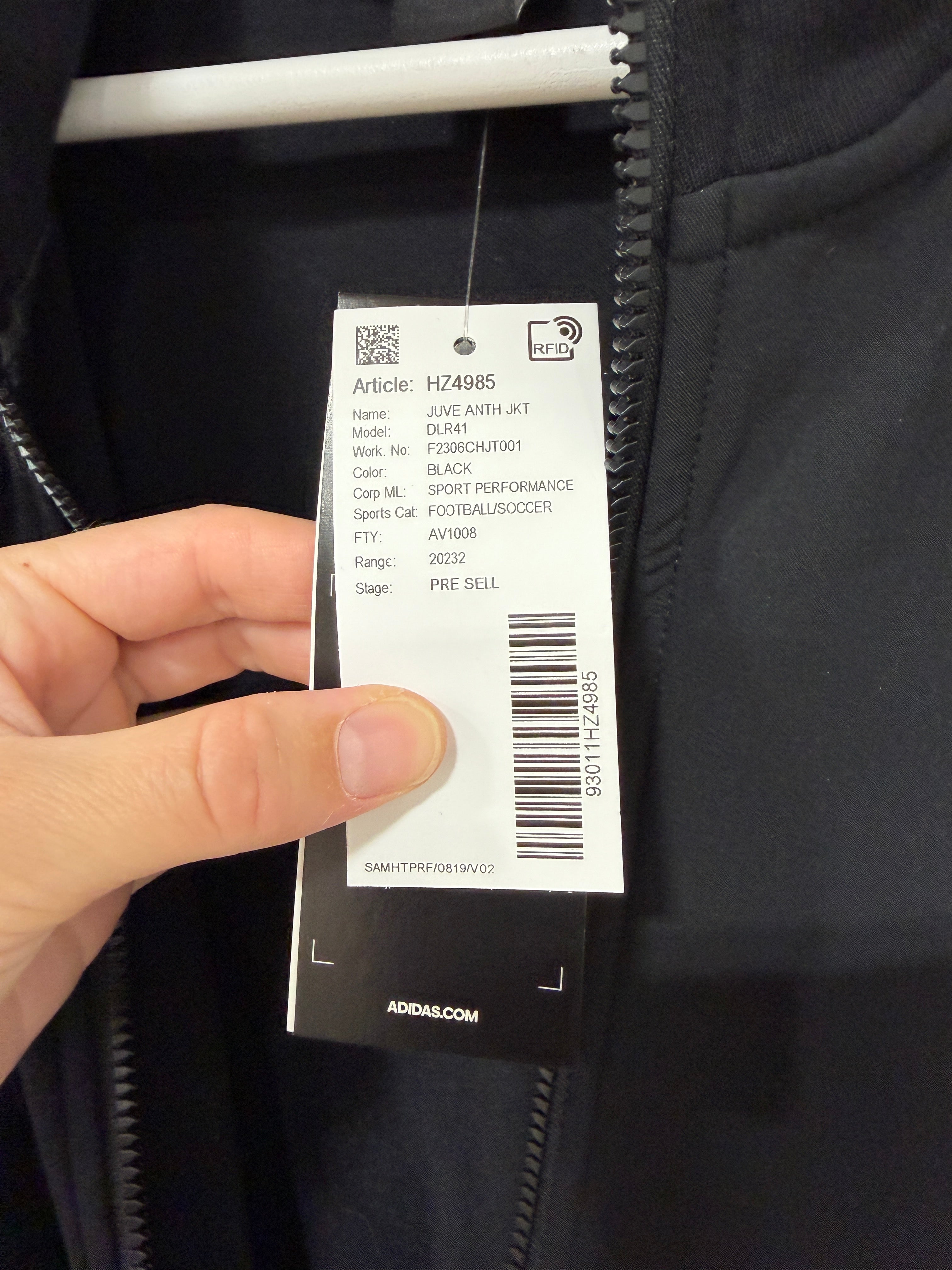 Adidas Authentic Juventus Soccer Anthem Jacket
