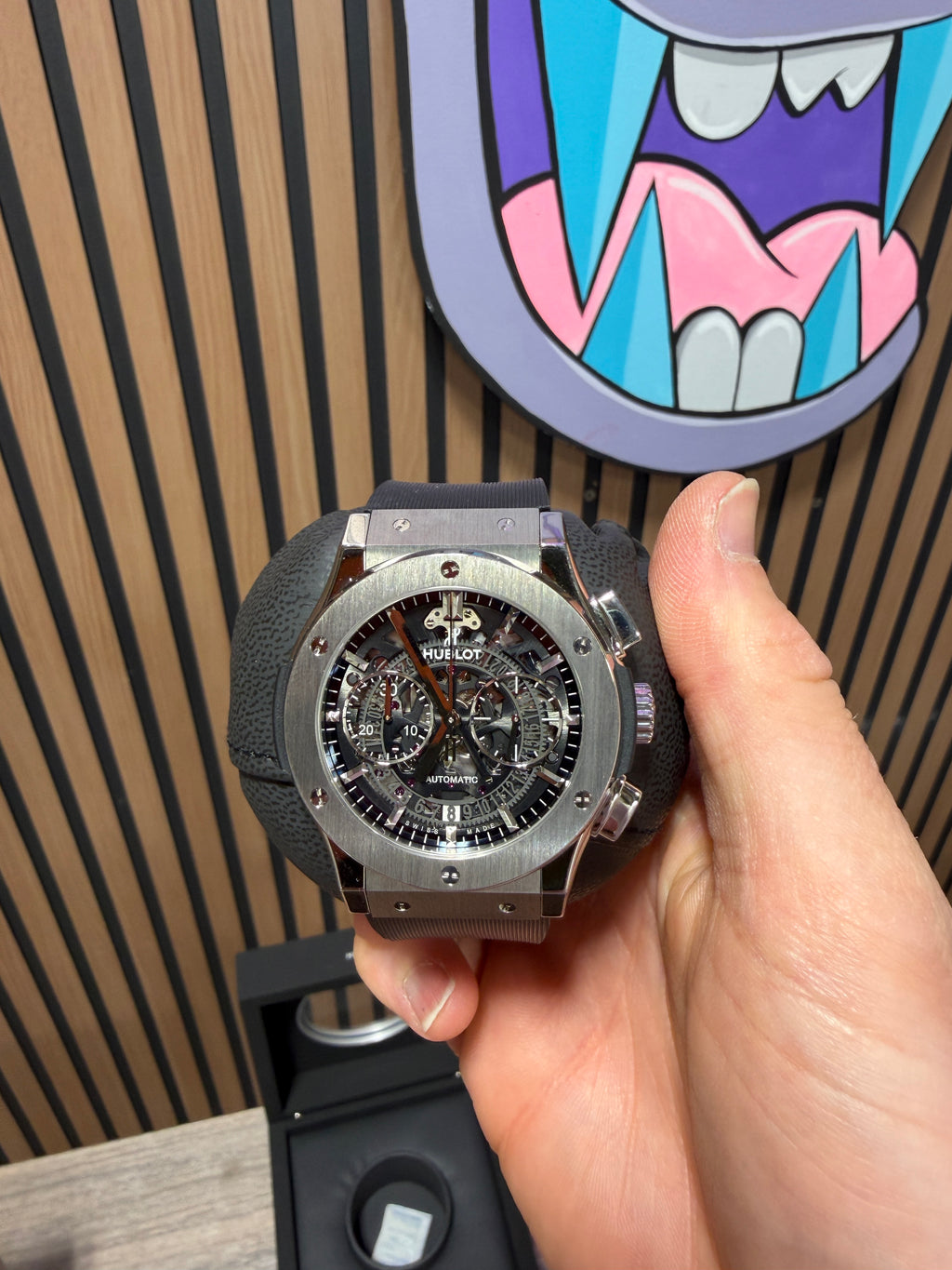 Hublot Classic Fusion Chronograph 45mm 525.NX.0170.LR Titanium Skeleton