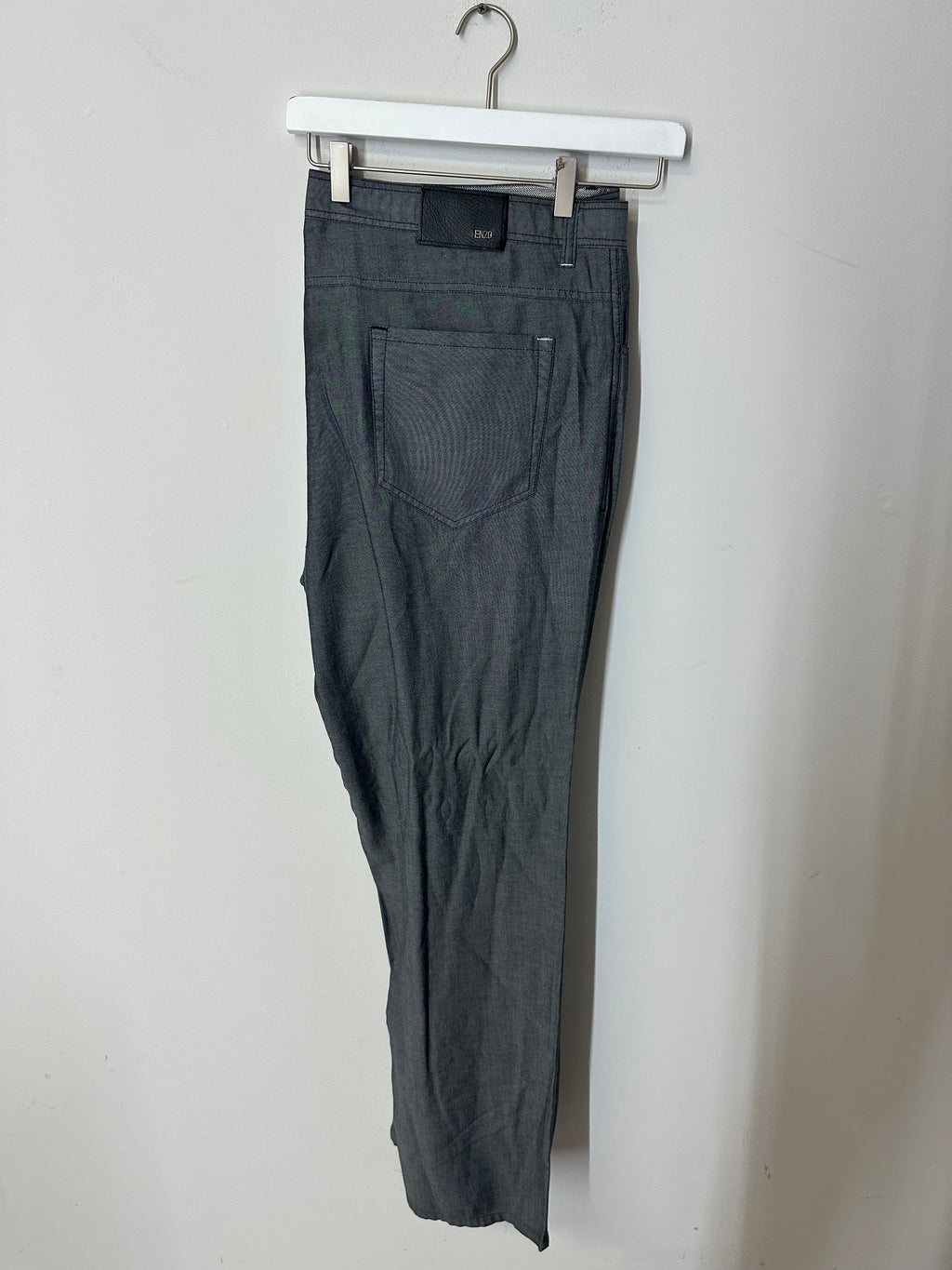 Enzo Denim skinny leg pants grey men's sz 44