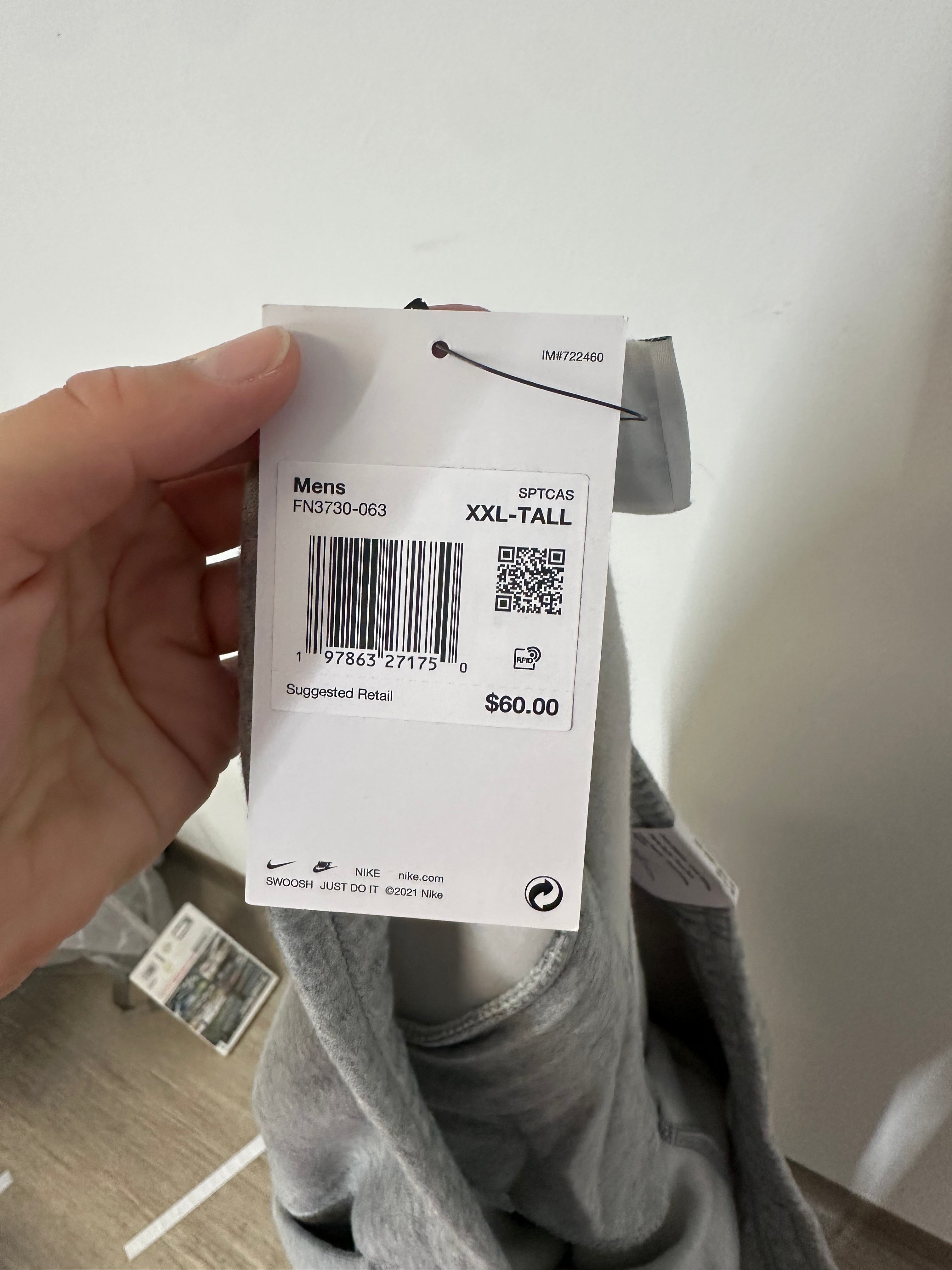 NEW Nike Sportswear fleece sweatpants men's sz 2XL