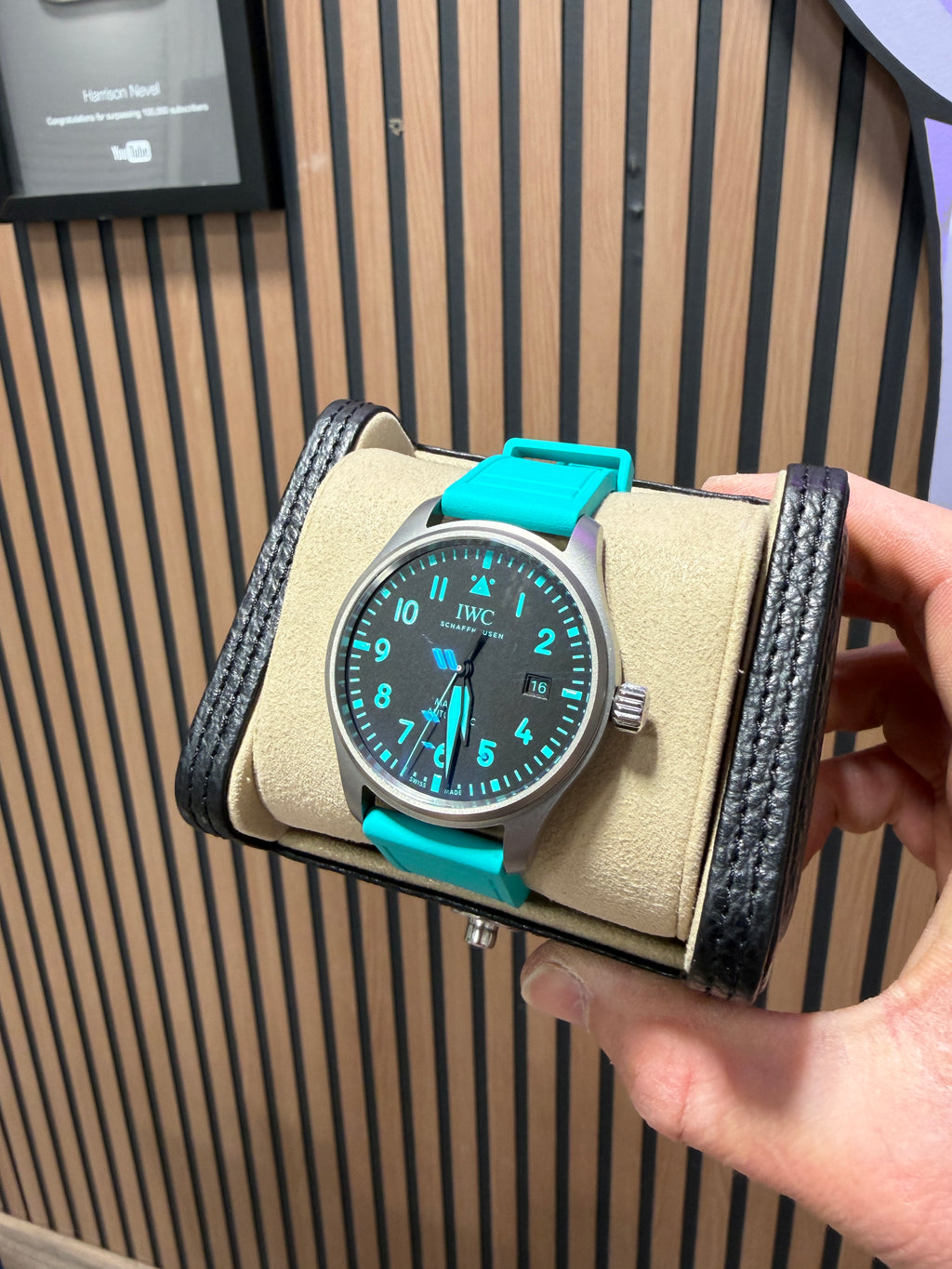 IWC Pilot Mark XX Mercedes AMG 40mm IW328210 Turquoise 2025