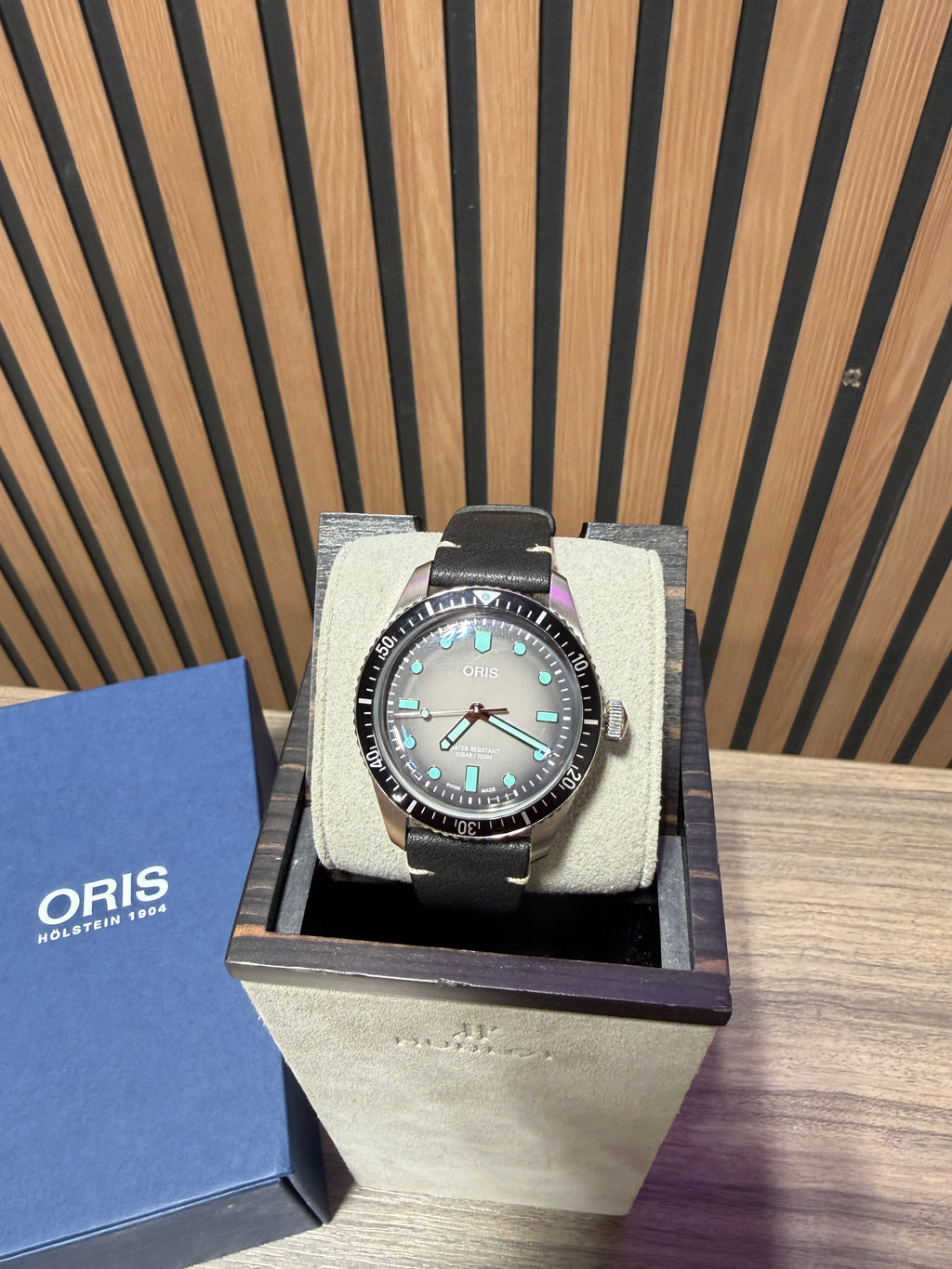 Oris Divers Sixty Five 40mm 01 733 7707 4053 Black On Strap (01 733 7707 4053-07 5 20 89)