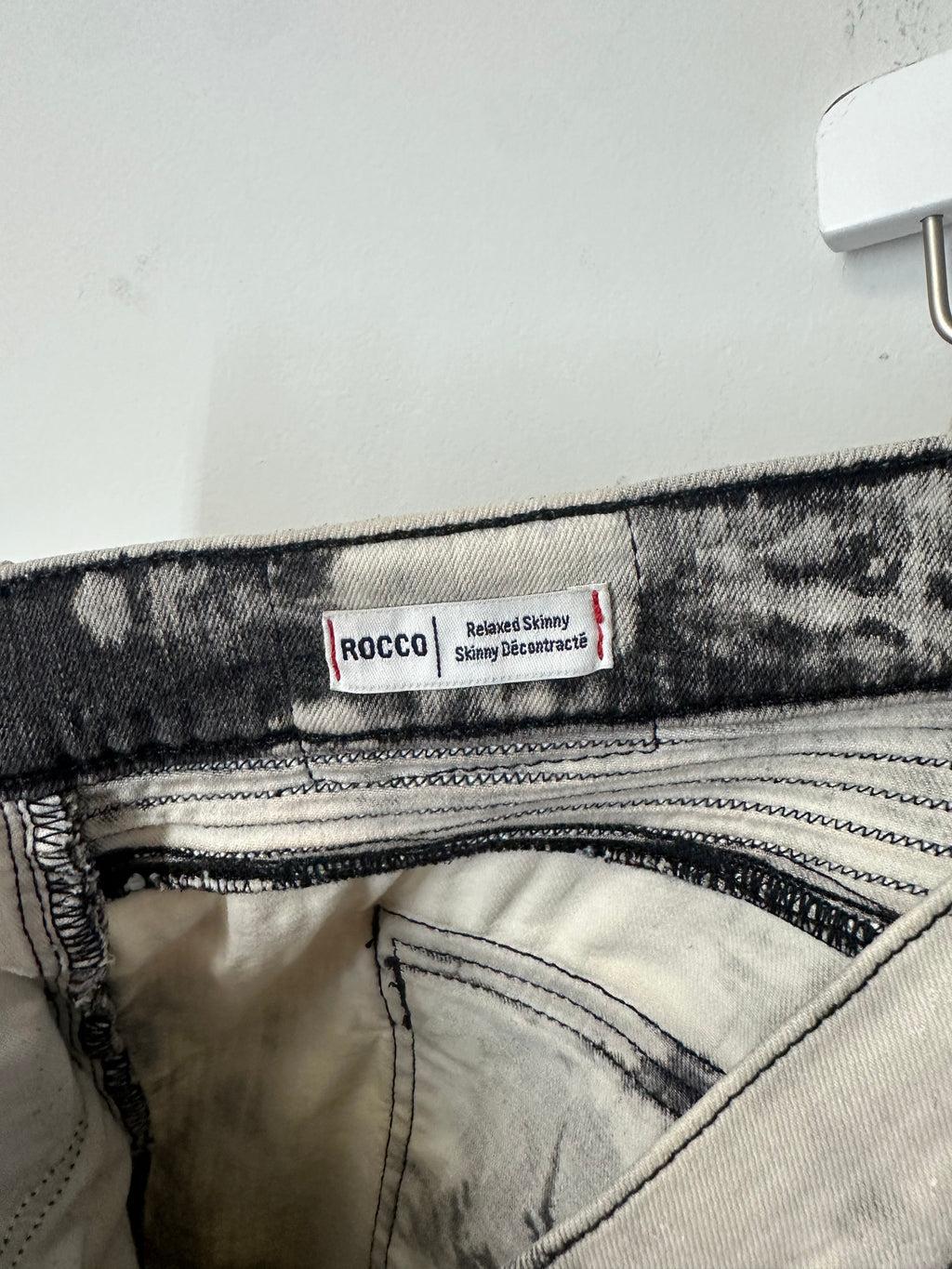 True Religion Rocco Moto Bleach Distressed biker jeans men's sz 44