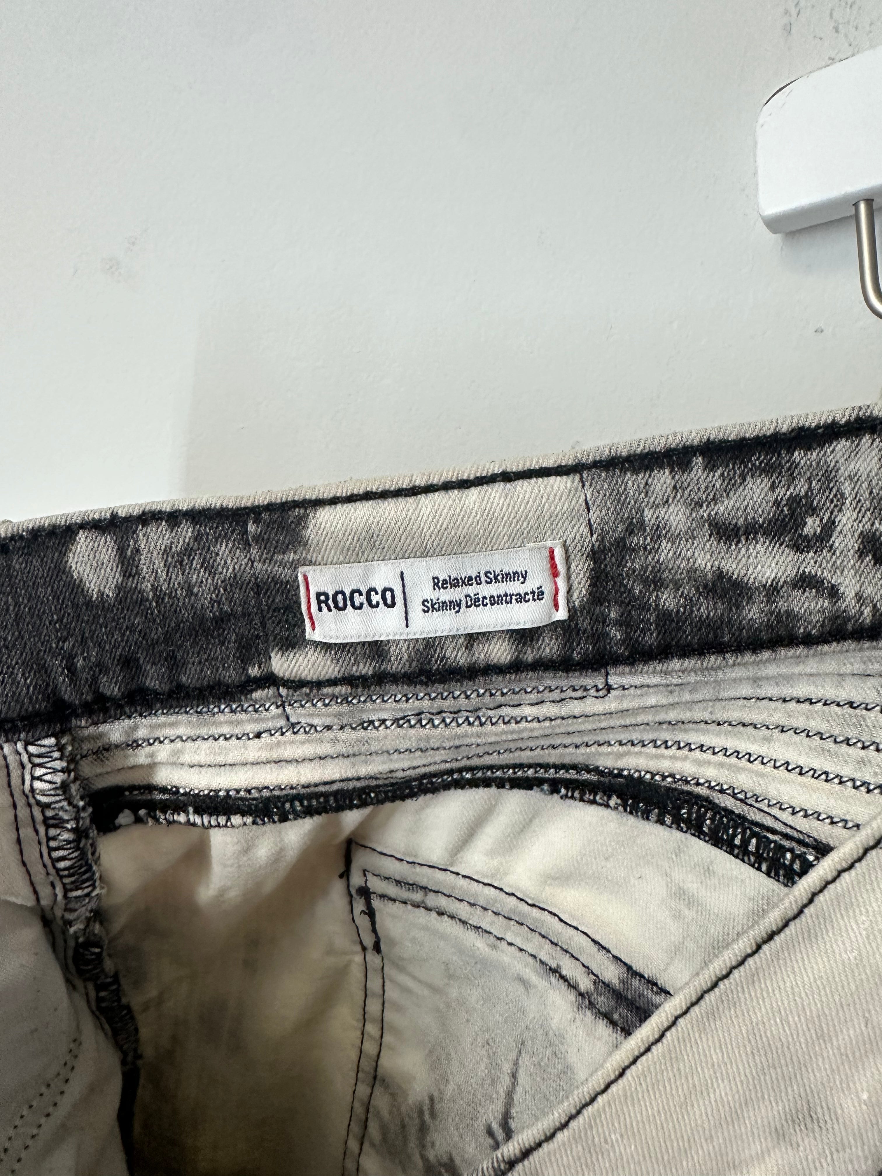 True Religion Rocco Moto Bleach Distressed biker jeans men's sz 44