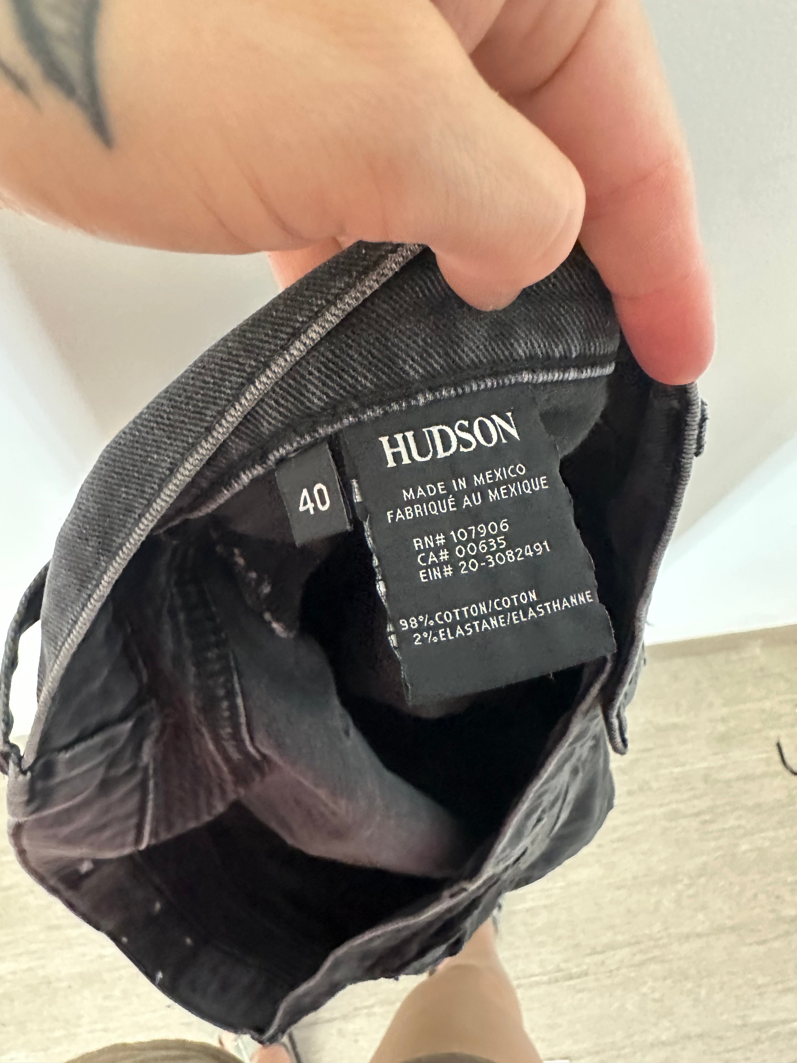 Hudson Men's Blinder Skinny Biker Moto Jeans sz 40