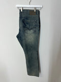 Buffalo David Bitton blue-grey acid-washed stretch denim jeans men's sz 44