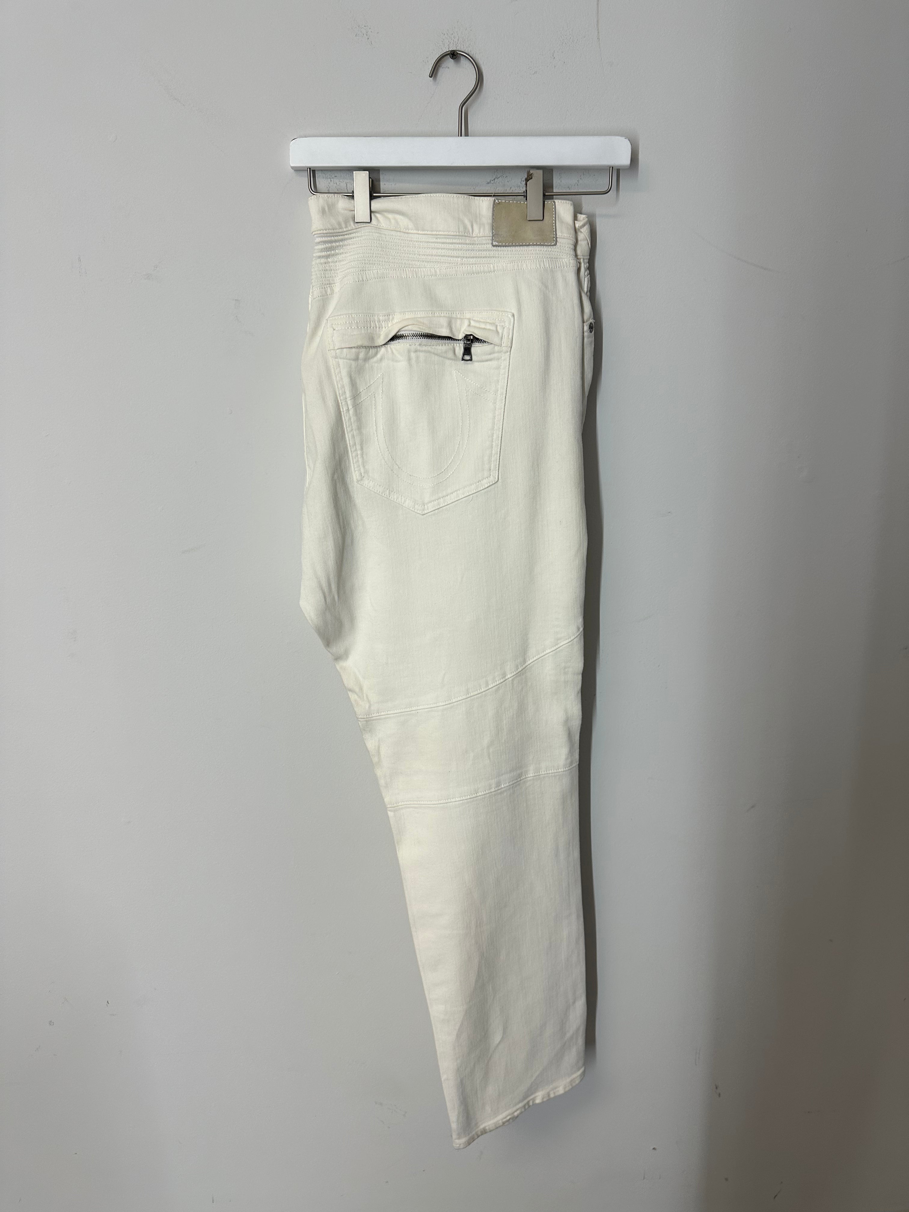 True Religion Geno relaxed slim fit jeans with zippers men's sz 44