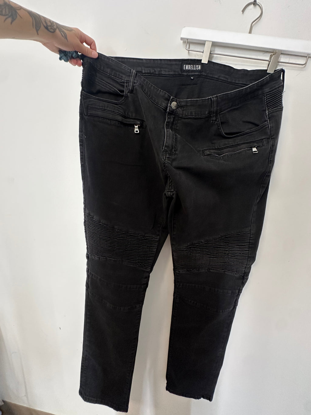 Embellish NYC i black denim pants men's sz 42