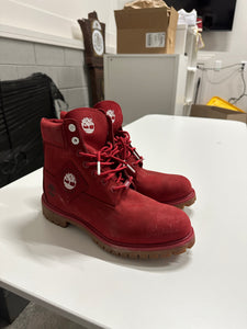 Red Timberland Boots Sz 10.5