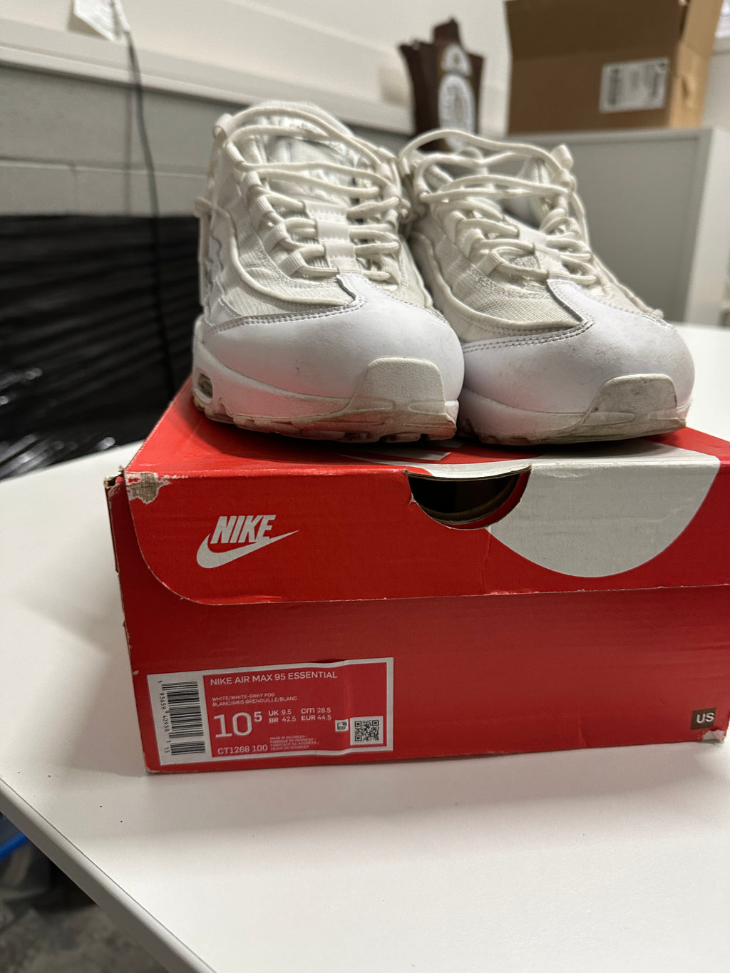 Air Max 95 White Sz 10.5