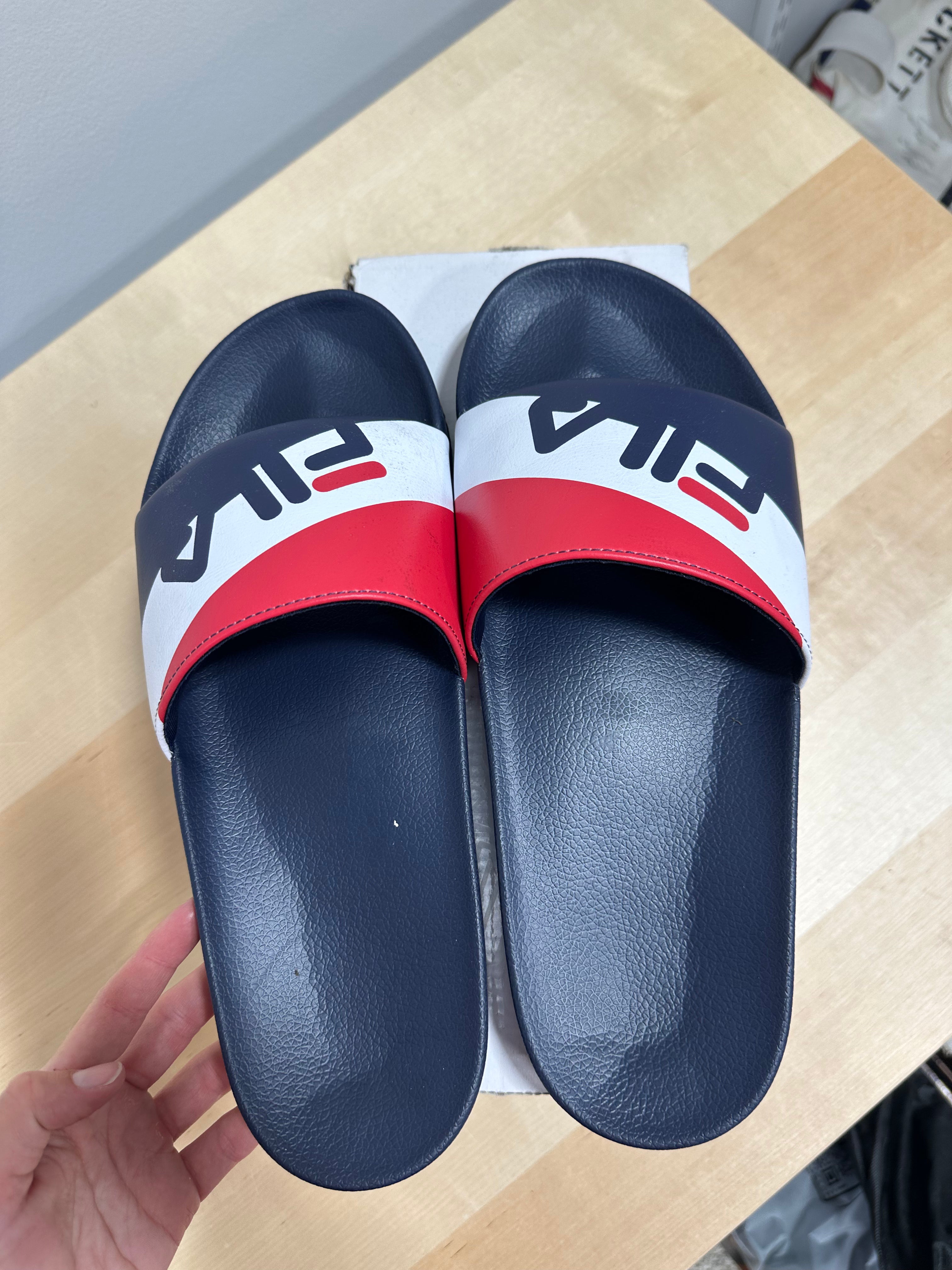 Fila Drifter slide sandals men's sz 13