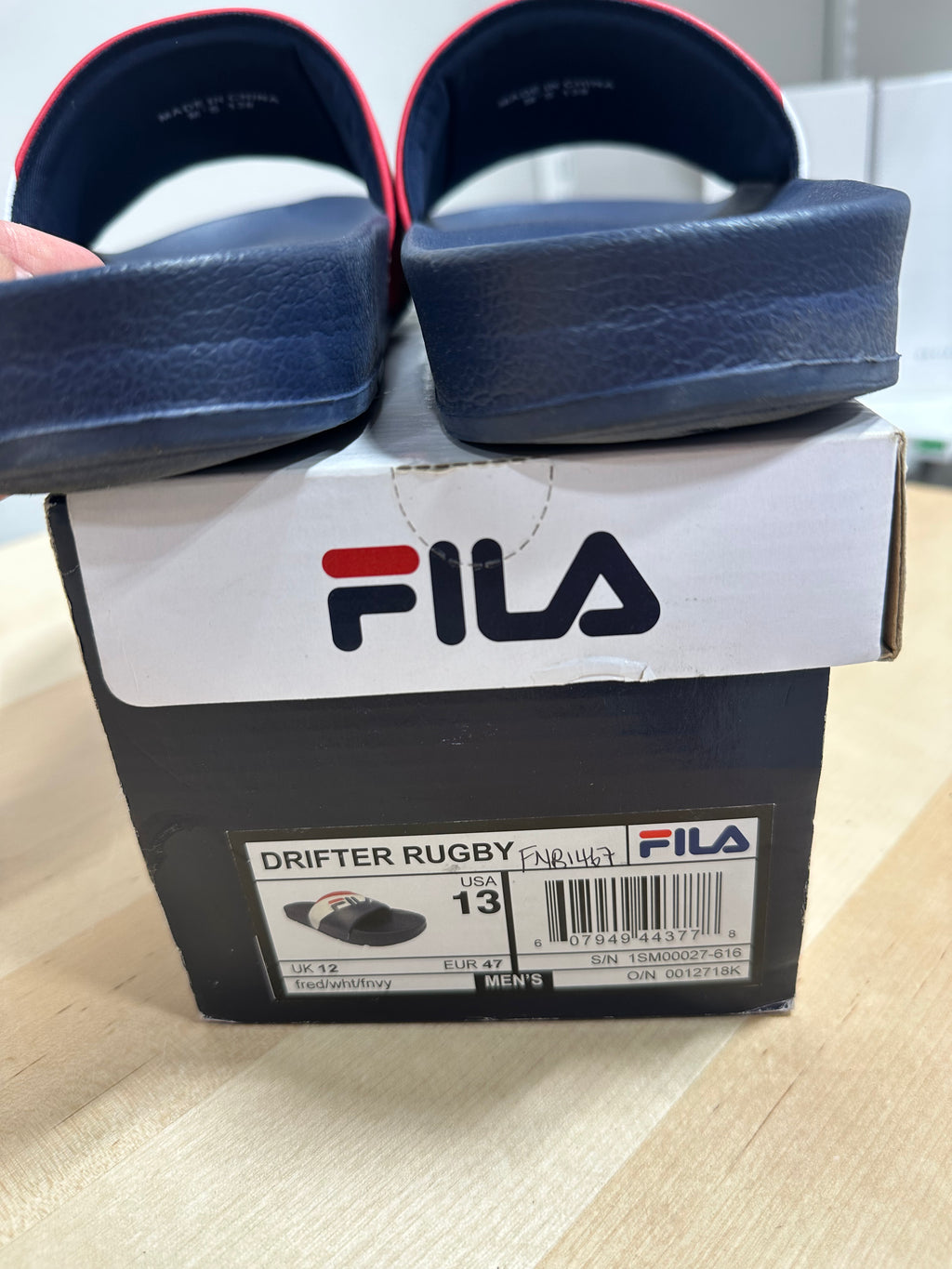 Fila Drifter slide sandals men's sz 13
