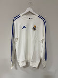 Adidas Real Madrid DNA Crew Sweatshirt – White