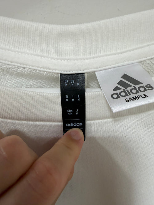 Adidas Real Madrid DNA Crew Sweatshirt – White