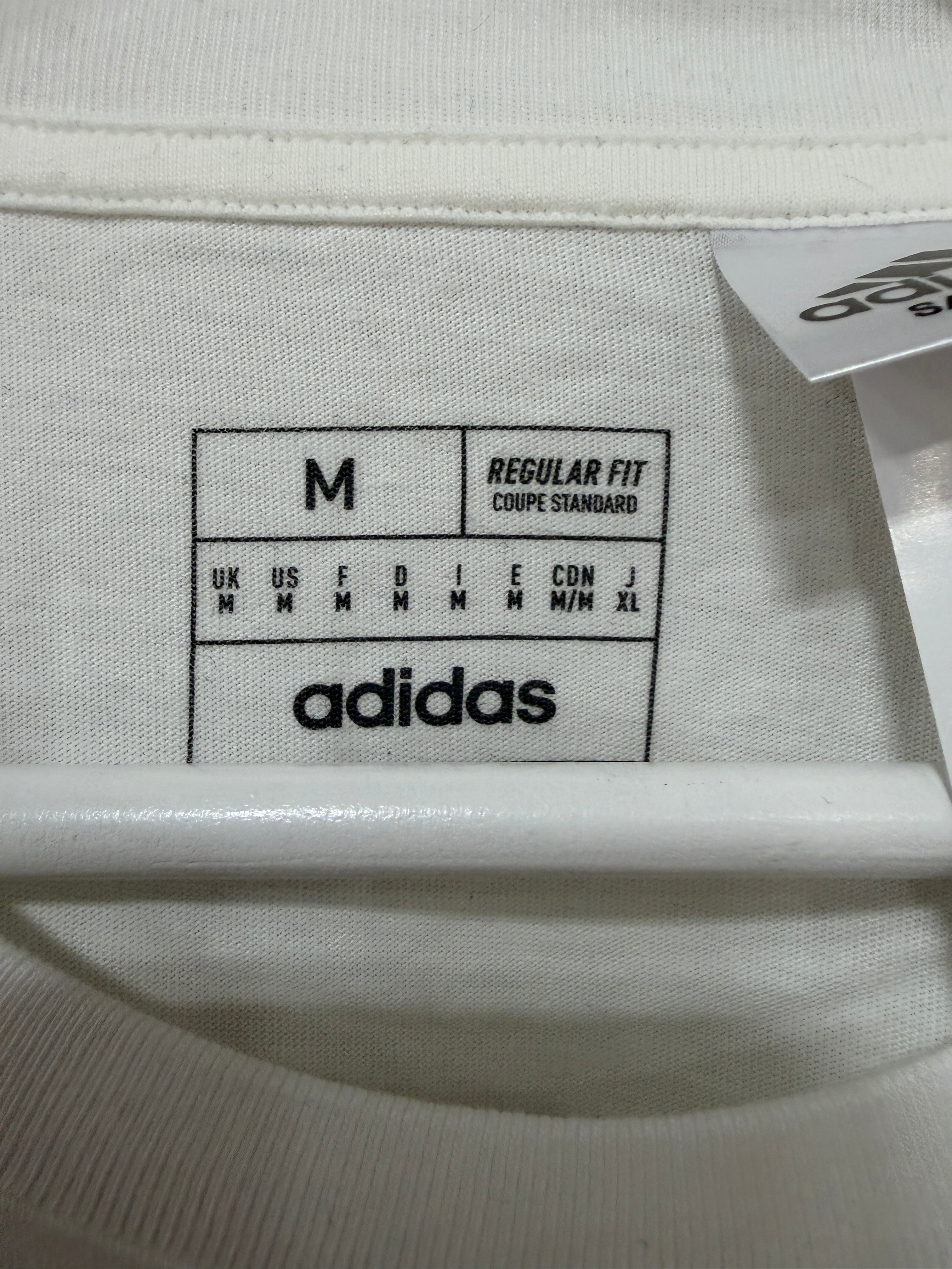 Adidas Real Madrid T-shirt White/Blue Mens Size Medium