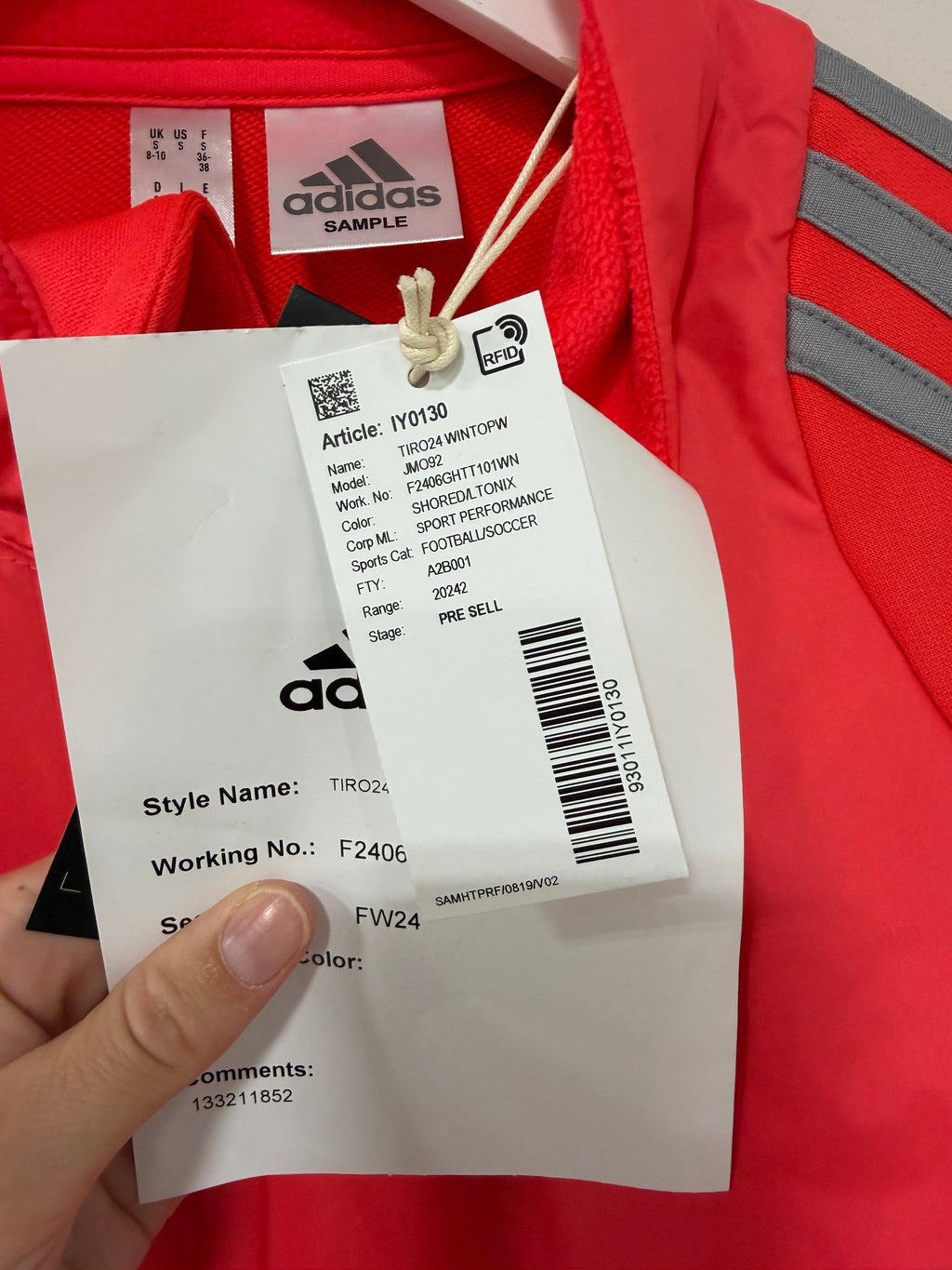 Adidas Tiro 24 Winterized Top Women's – Shock Red